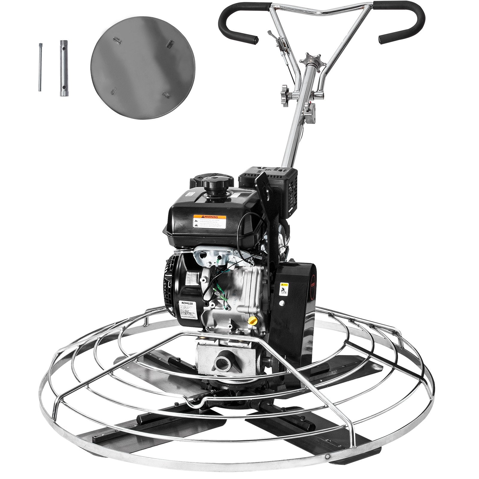 VEVOR Power Walk-Behind Cement Trowel 46” 14HP Gas-Powered with Float Pan Blade