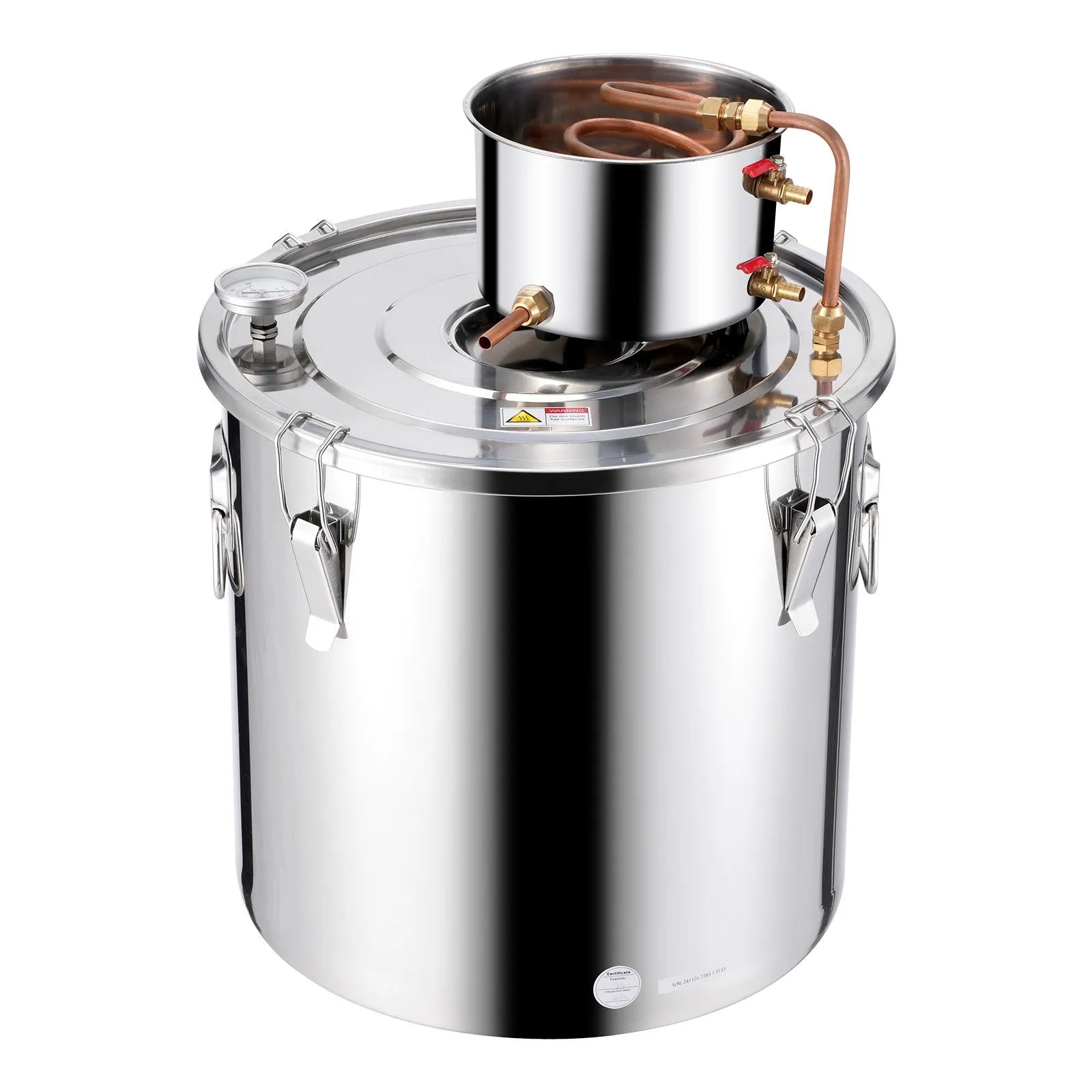 VEVOR Moonshine Still 13 Gal Water Alcohol Distiller Brewing Kit Stainless Steel