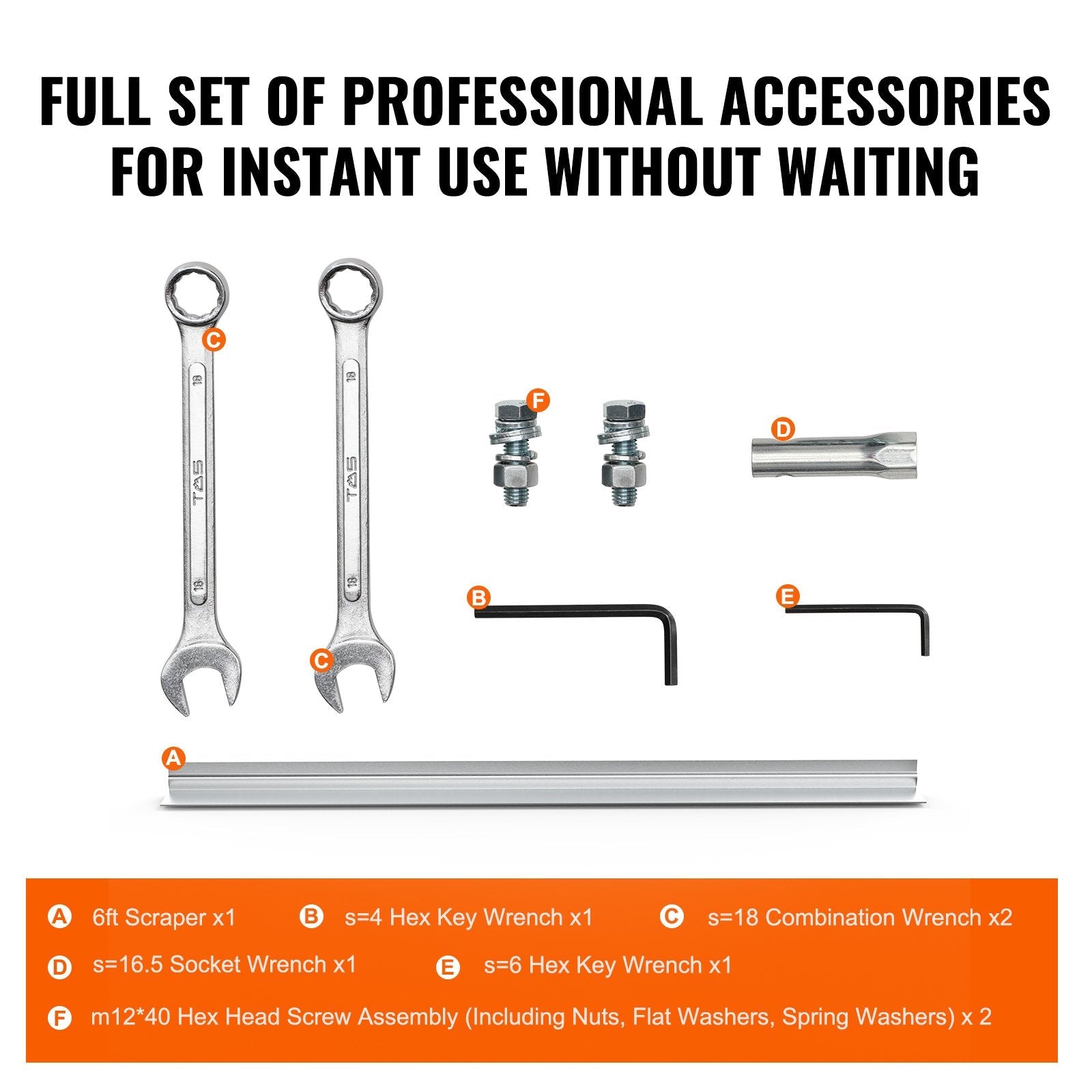 VEVOR Gas Concrete Power Screed, 6ft Aluminum Board Straight Edge Bar Set, 4 Stroke Cement Finishing Vibrating Motor with Height Adjustable Handles, High Efficient Concrete Tools 6500RPM