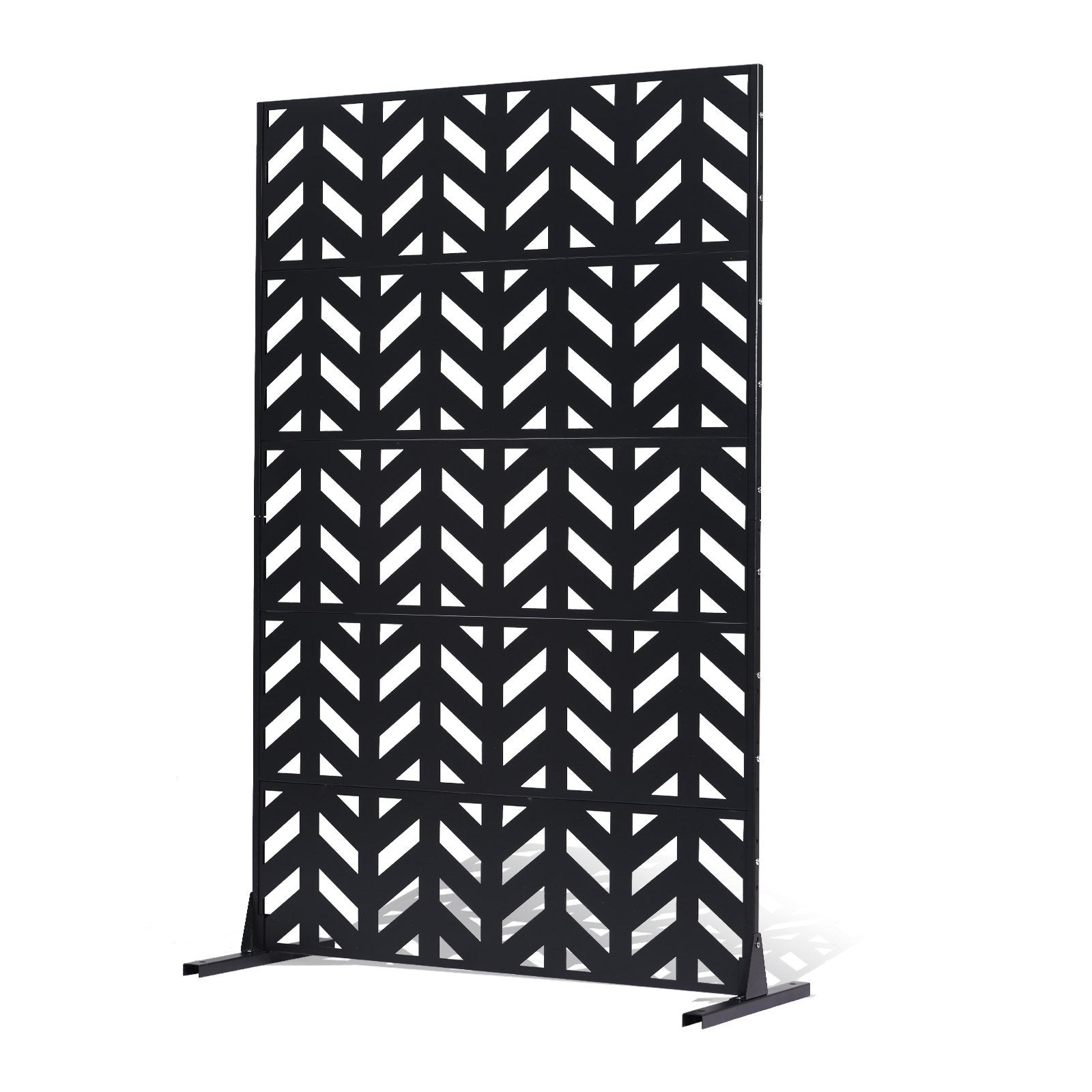 VEVOR Metal Privacy Screen 47" x 72" Freestanding Outdoor Privacy Screens