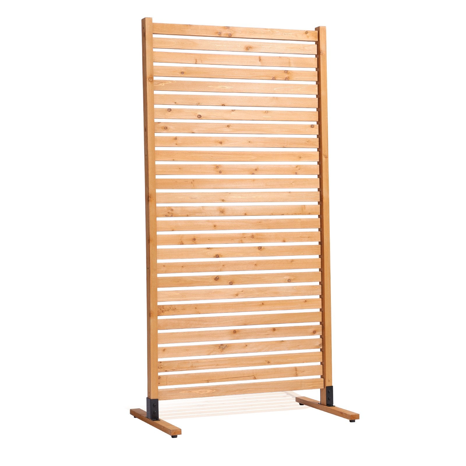 VEVOR Wooden Privacy Screen 36" x 76" Freestanding Outdoor Privacy Screen