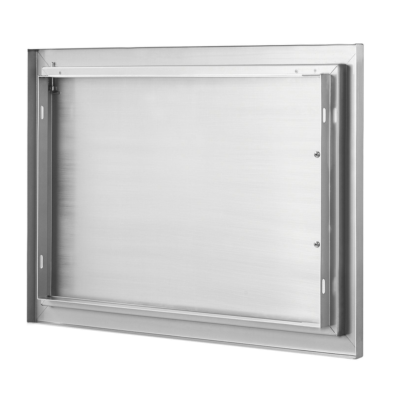 VEVOR BBQ Access Door, 24W x 17H Inch Single Outdoor Kitchen Door, Stainless Steel Flush Mount Door, Wall Vertical Door with Handle, for BBQ Island, Grilling Station, Outside Cabinet