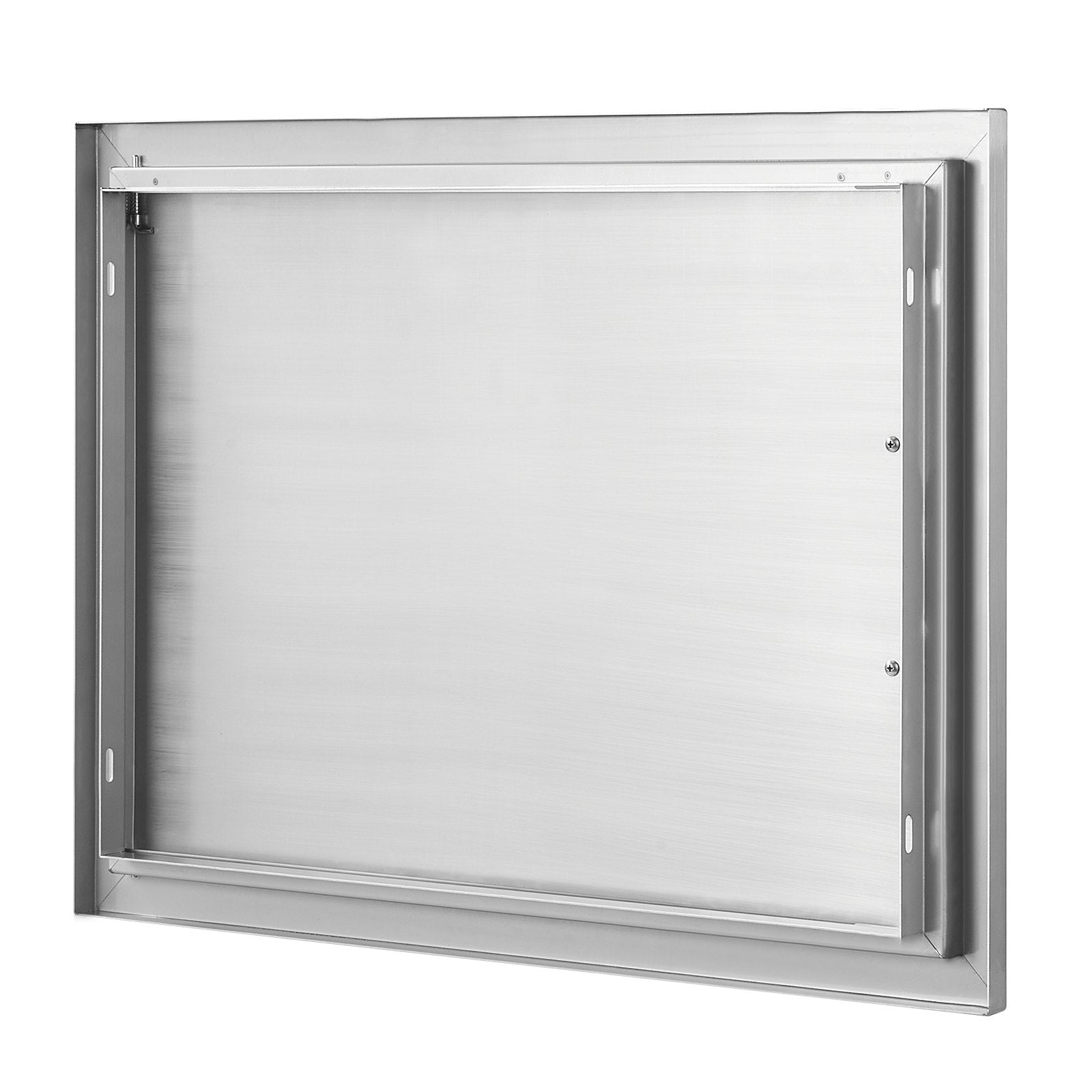 VEVOR BBQ Access Door, 27W x 20H Inch Single Outdoor Kitchen Door, Stainless Steel Flush Mount Door, Wall Vertical Door with Handle, for BBQ Island, Grilling Station, Outside Cabinet