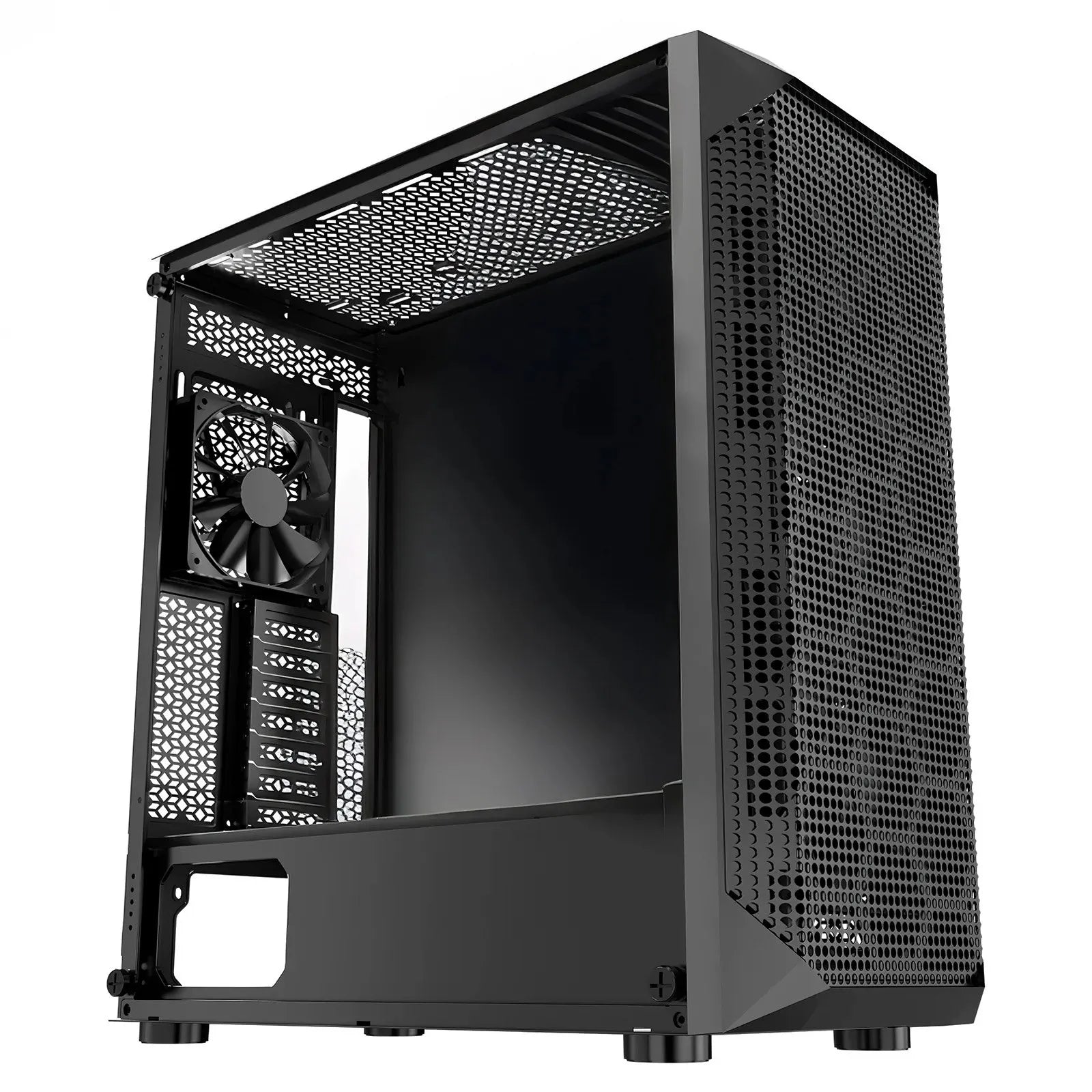 VEVOR PC Gaming Case Mid-Tower Computer Case 4 x 120 mm Fans for ATX/M-ATX/ITX