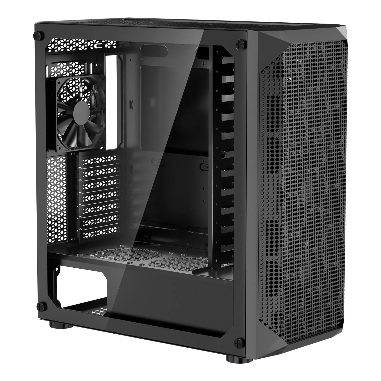 VEVOR PC Gaming Case Mid-Tower Computer Case 4 x 120 mm Fans for ATX/M-ATX/ITX