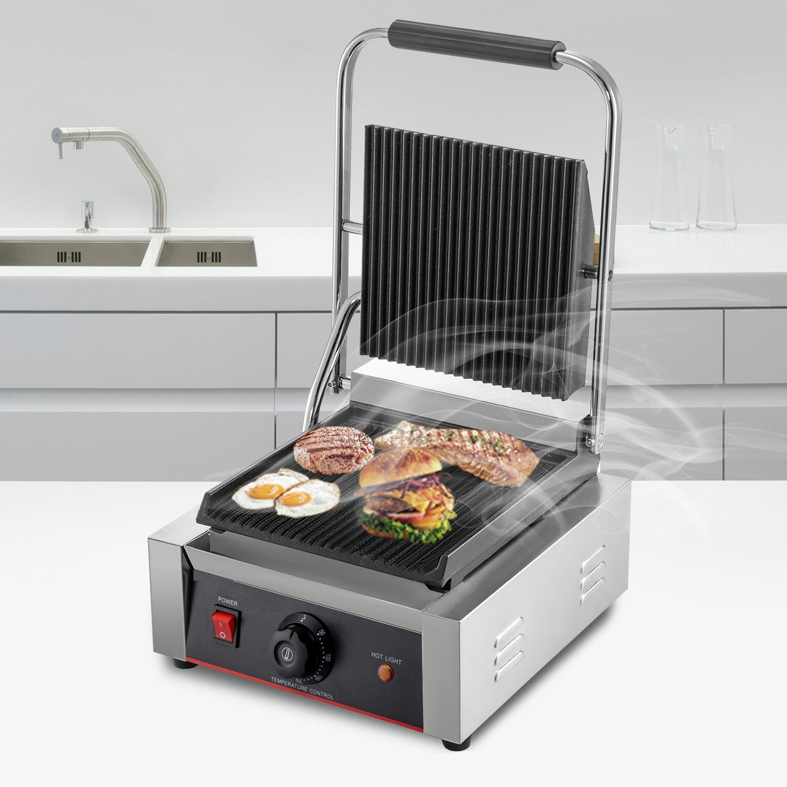 Sandwich Bread Toaster Press Maker Electric Bread Grill 1800W