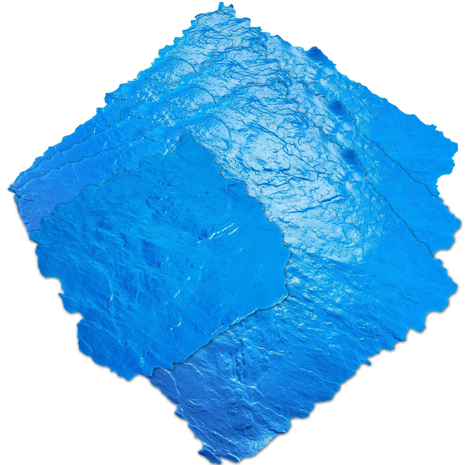 VEVOR Concrete Stamps Mat 36 in & 18 in 4 pcs Texturing Skin Polyurethane Molds