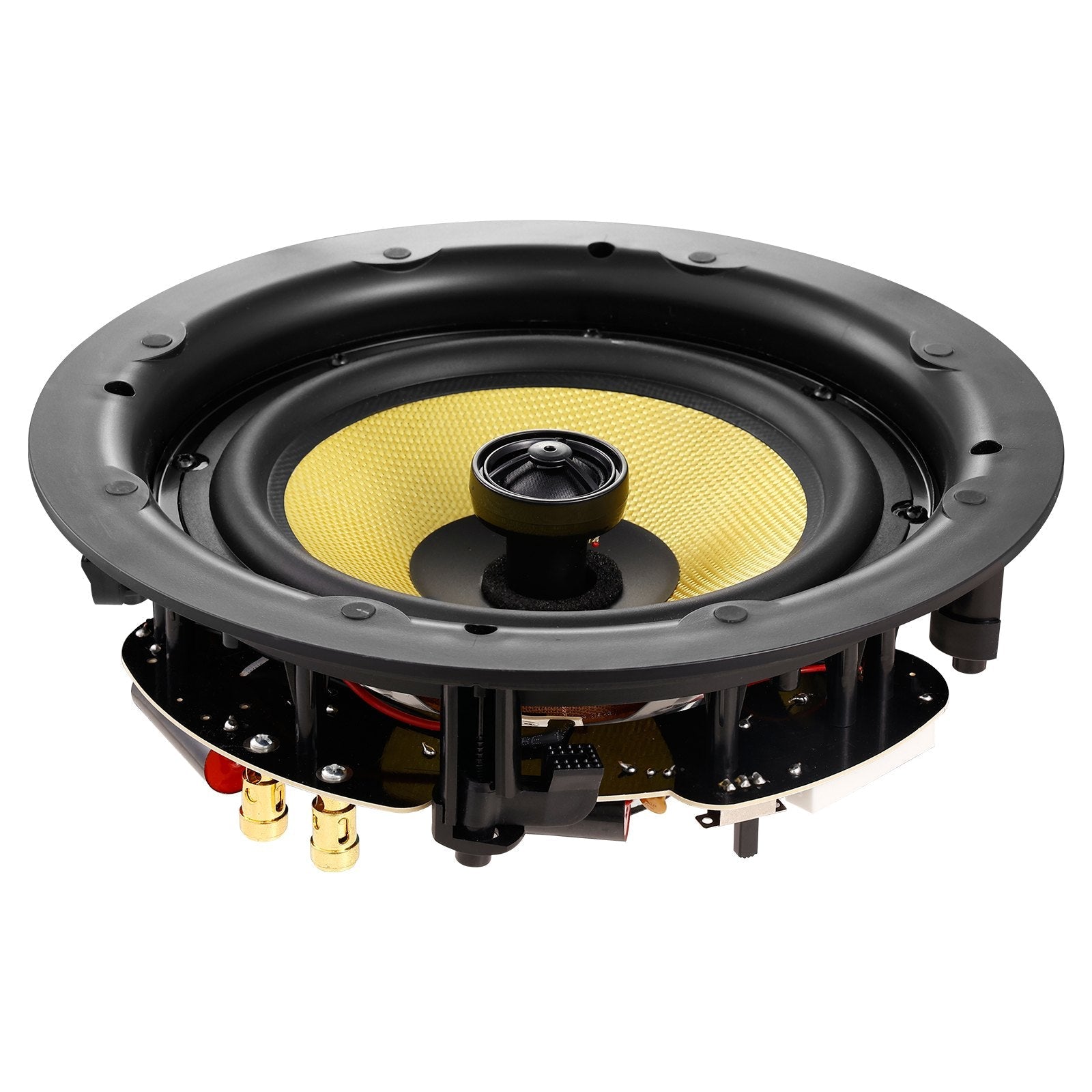 VEVOR 8 Inch in Ceiling Speakers, 200-Watts, Flush Mount Ceiling & in-Wall Speakers System with 8?Impedance 89dB Sensitivity, for Home Kitchen Living Room Bedroom or Covered Outdoor Porches, Single