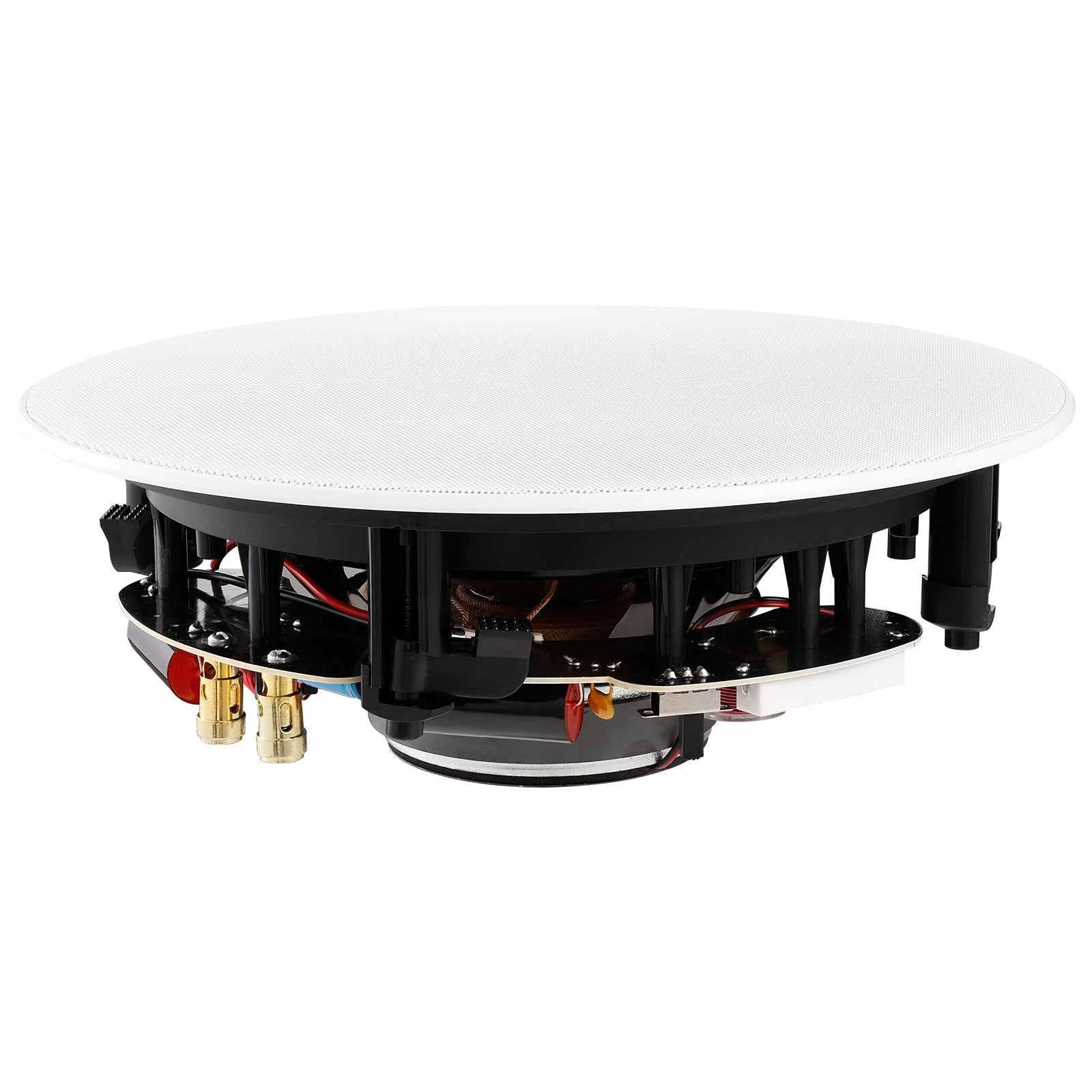 VEVOR 8 Inch in Ceiling Speakers, 200-Watts, Flush Mount Ceiling & in-Wall Speakers System with 8?Impedance 89dB Sensitivity, for Home Kitchen Living Room Bedroom or Covered Outdoor Porches, Single