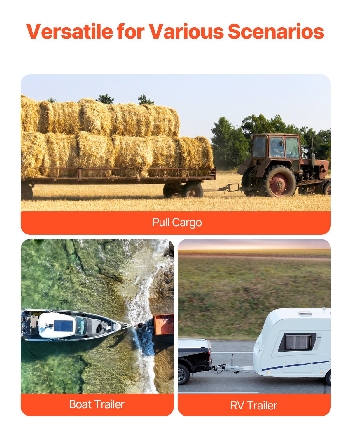 VEVOR Trailer Hitch 2" Receiver 2" Drop Trailer Hitch Ball Mount 7500 lbs