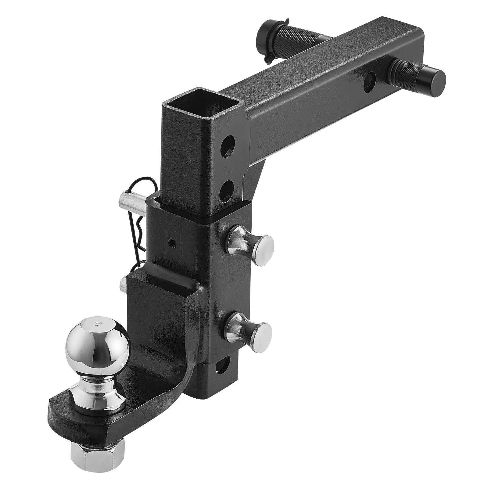 VEVOR Adjustable Trailer Hitch 2" Receiver 9" Drop Ball Mount Hitch 7500 lbs