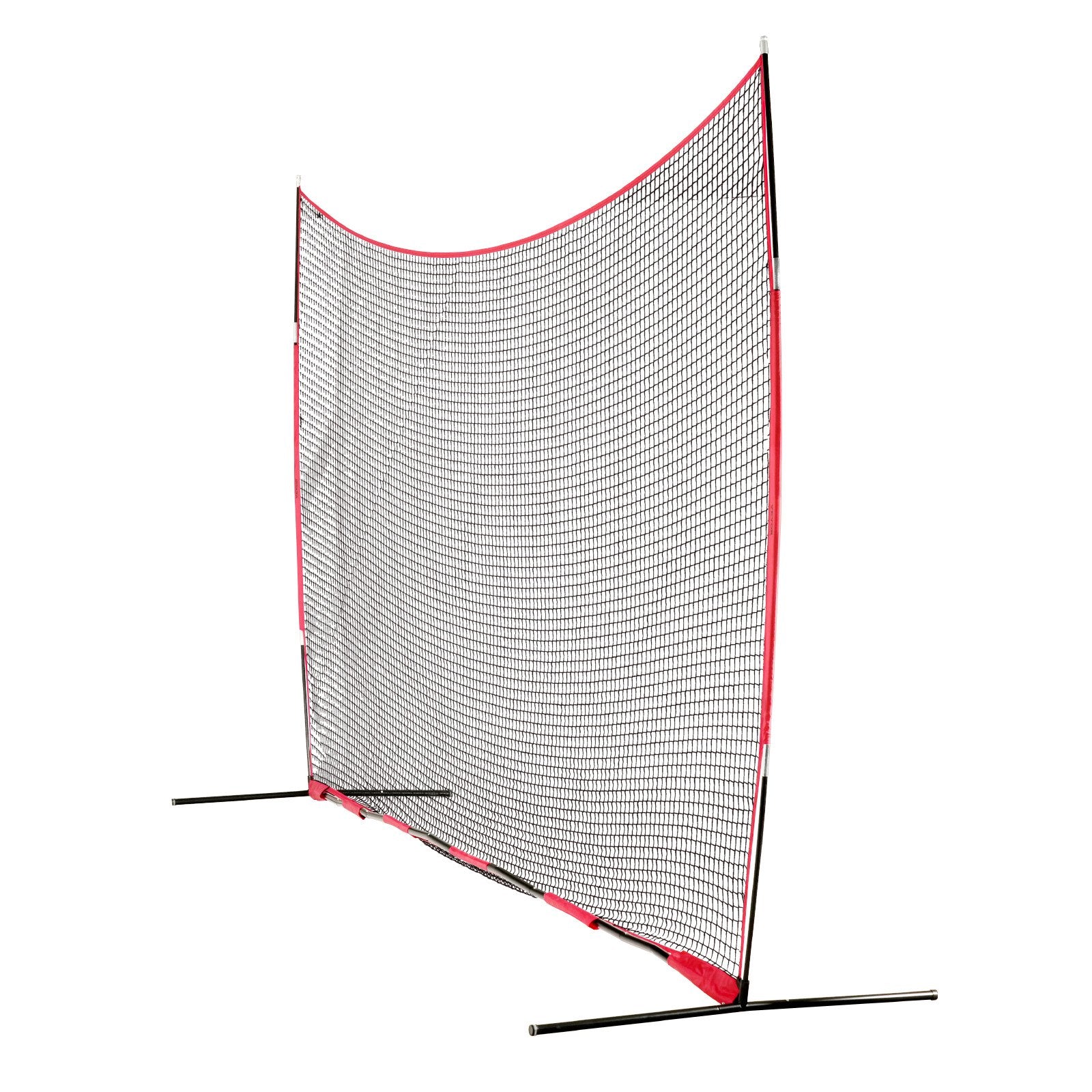 VEVOR Barricade Backstop Net, 20x10 ft Ball Sports Barrier Netting, Portable Practice Equipment with Carry Bag, Protection Screen for Baseball Softball Lacrosse Soccer Hockey Training, for Backyard