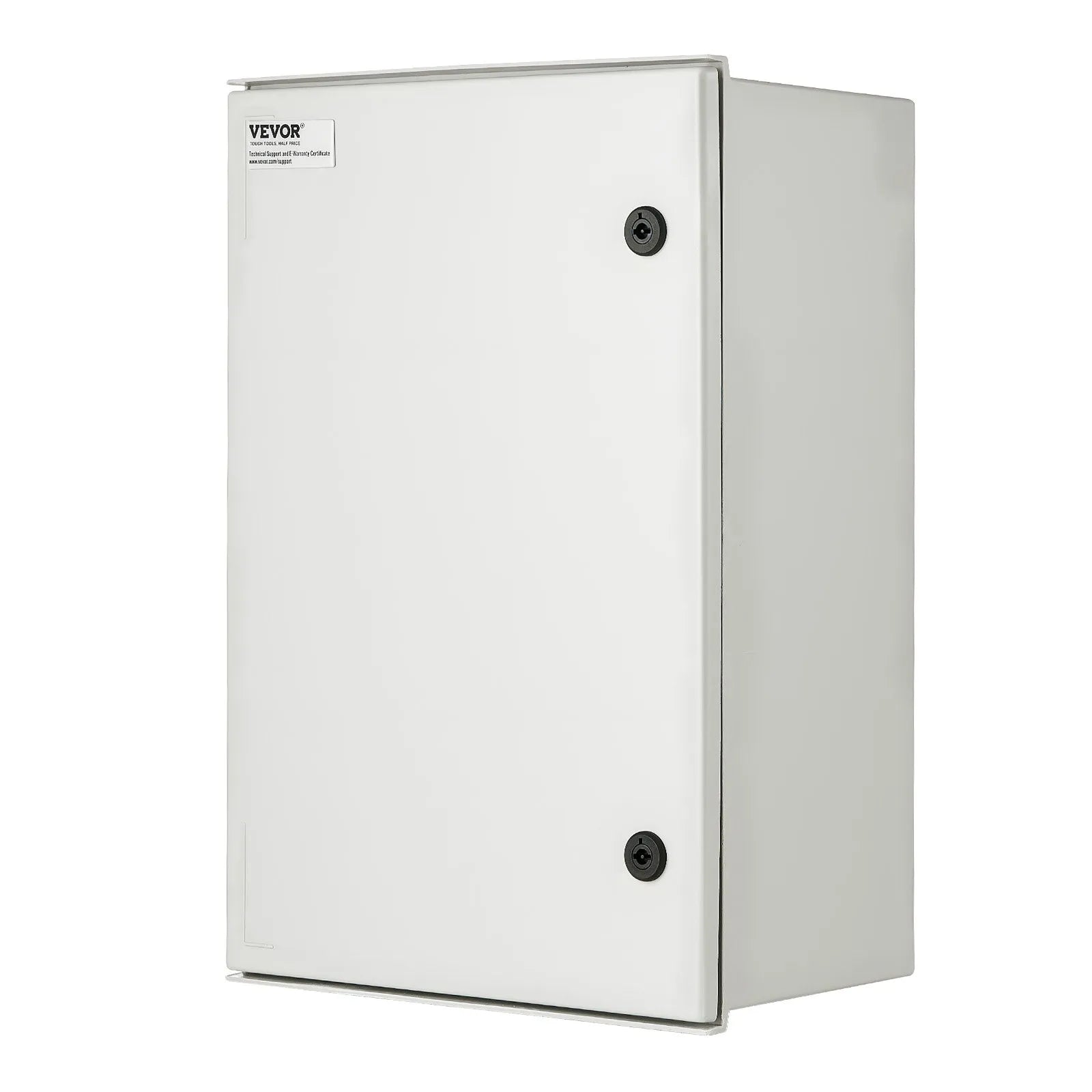VEVOR Fiberglass Enclosure 23.6 x 15.7 x 9.1" Electrical Enclosure Box NEMA 3X Electronic Equipment Enclosure Box IP65 Weatherproof Wall-Mounted Electrical Enclosure With Hinges & Quarter-Turn Latches