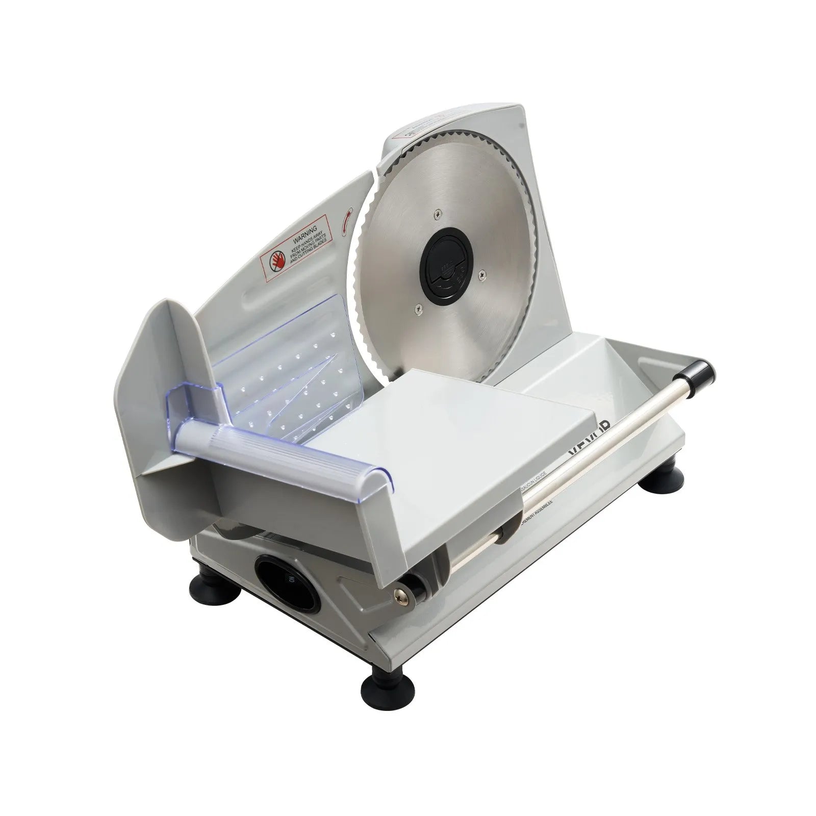 VEVOR Meat Slicer, 6.7 inch 150W Electric Deli Slicer Machine with two SUS420 Blades, 0-0.6 inch Adjustable Thickness, ETL Certified Home Food-Slicer for Meat, Ham, Baguett, Steak