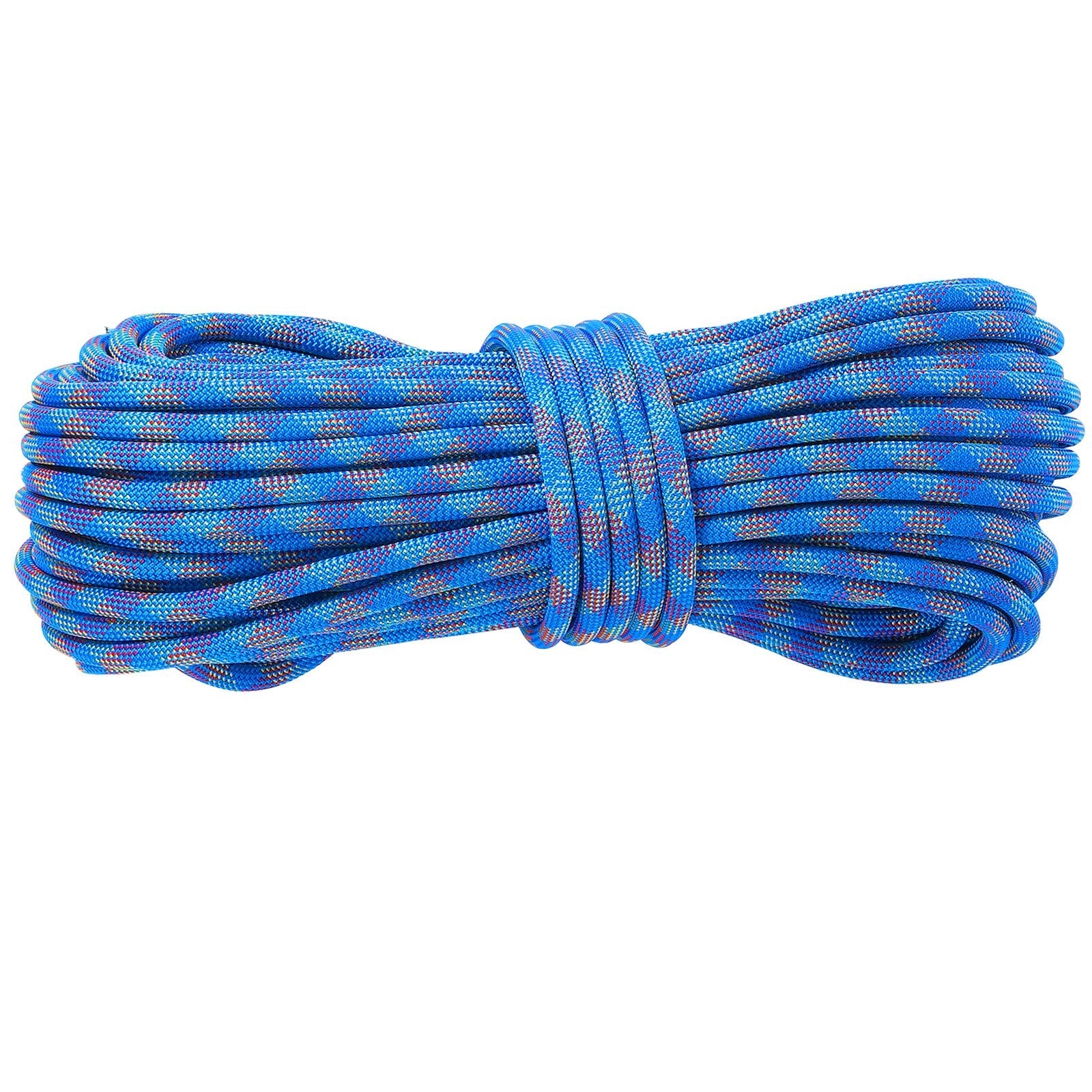 VEVOR 10.2mm Dynamic Climbing Rope 40M(131ft) Outdoor Rock Climbing Rope Blue