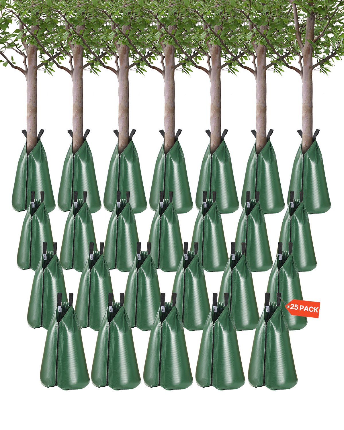 VEVOR Tree Watering Bag 25 Packs 20 Gallons Slow Release Tree Water Bag Durable