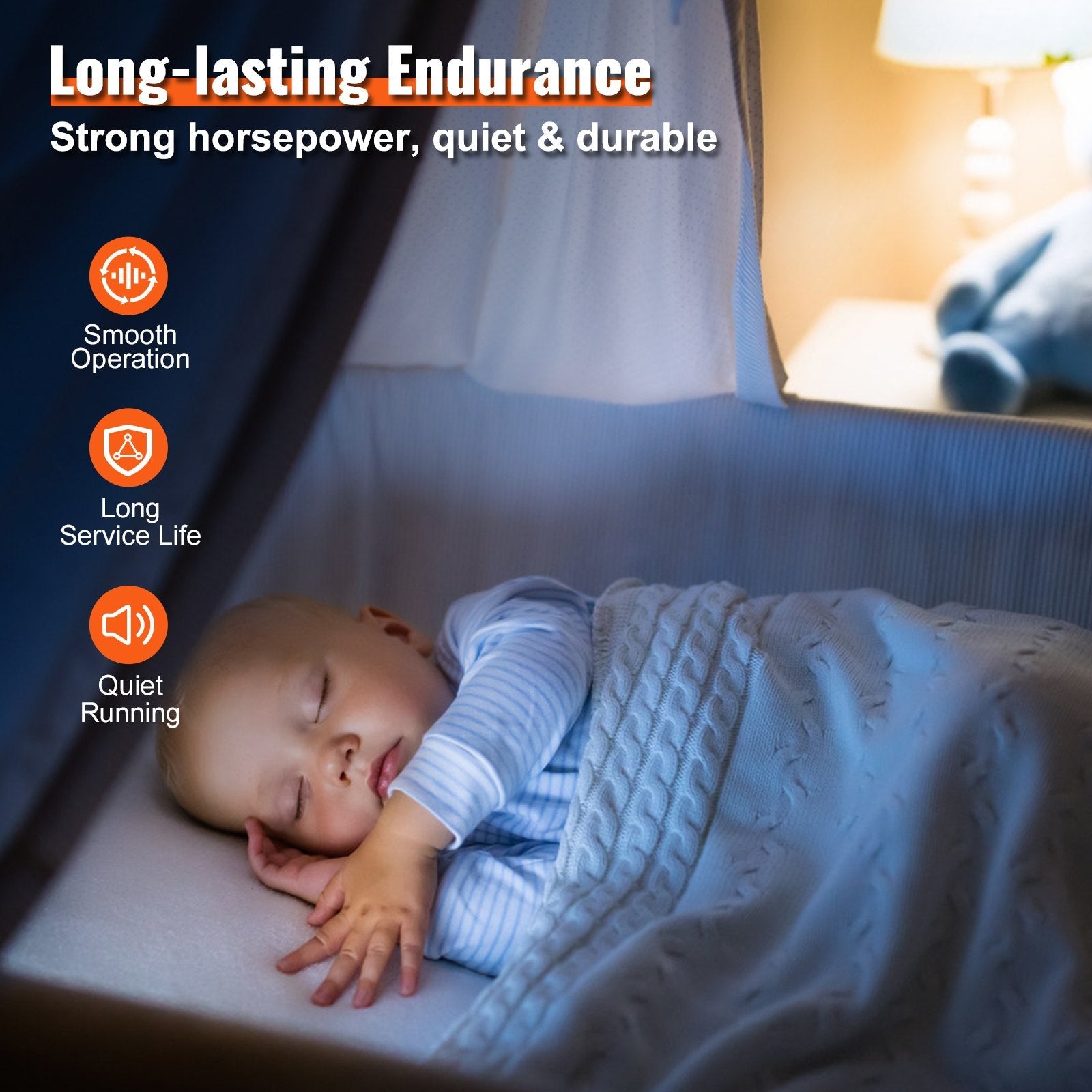 VEVOR Condenser Fan Motor K55HXJKL-2918, 51-23055-11, 1/5 HP 208-230V, 1075RPM, OEM Standard Upgraded Replacement Condenser Motor Reversible Rotating, Explosion-proof CBB65 5?F/370V Capacitor