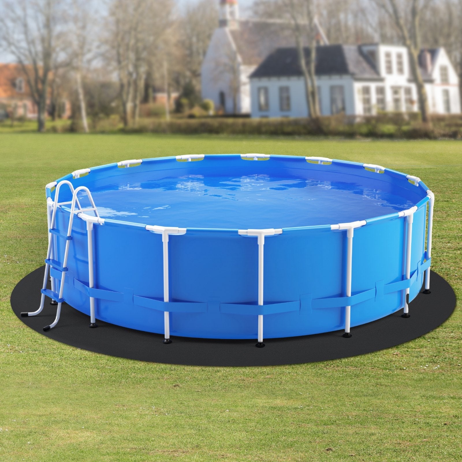 VEVOR 18ft Round Pool Liner Pad for Above Ground Pools Heavy Duty Pool Mat