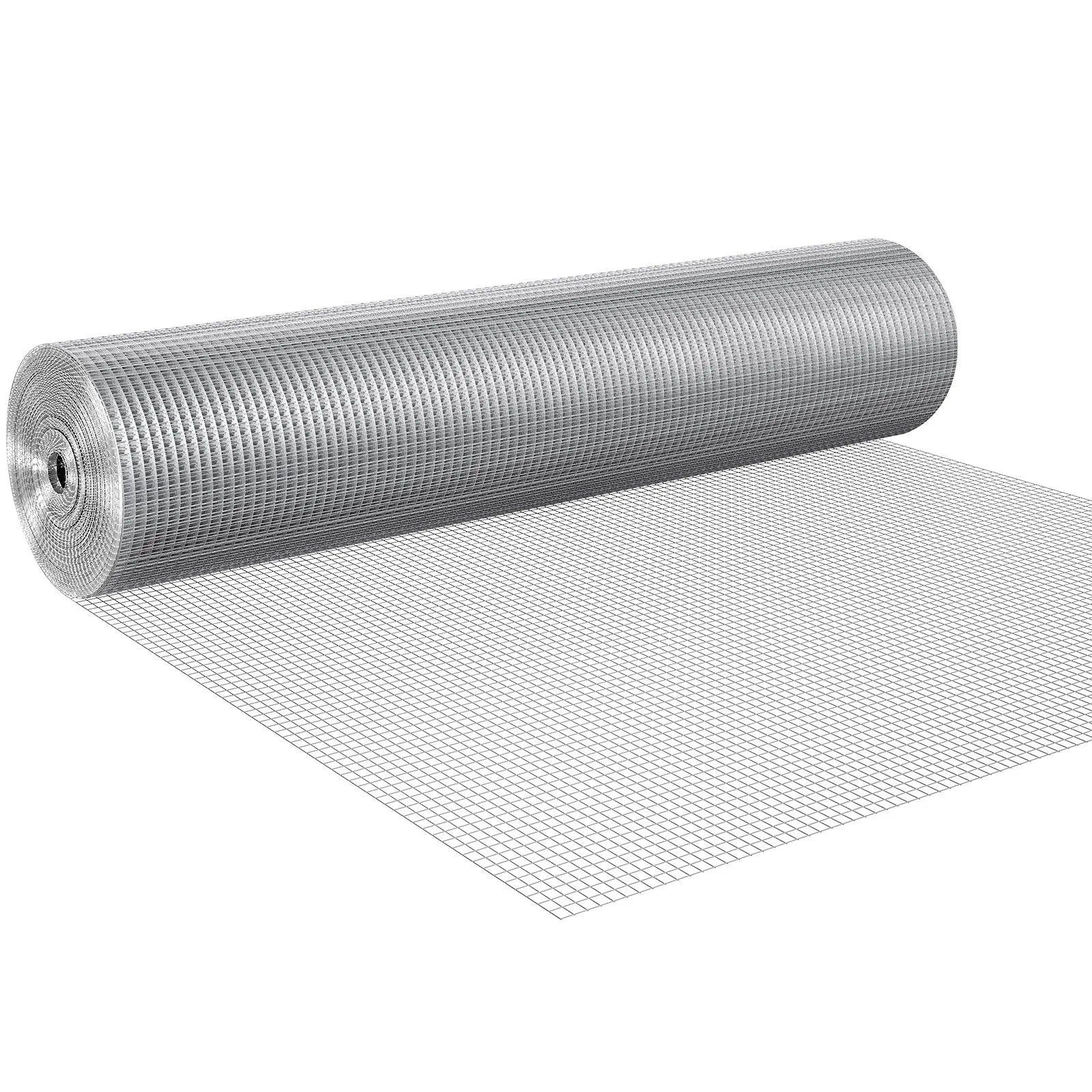 VEVOR Hardware Cloth, 1/2 inch 48in x 100 ft 19 Gauge, Hot Dipped Galvanized Wire Mesh Roll, Chicken Wire Fencing, Wire Mesh for Rabbit Cages, Garden, Small Rodents