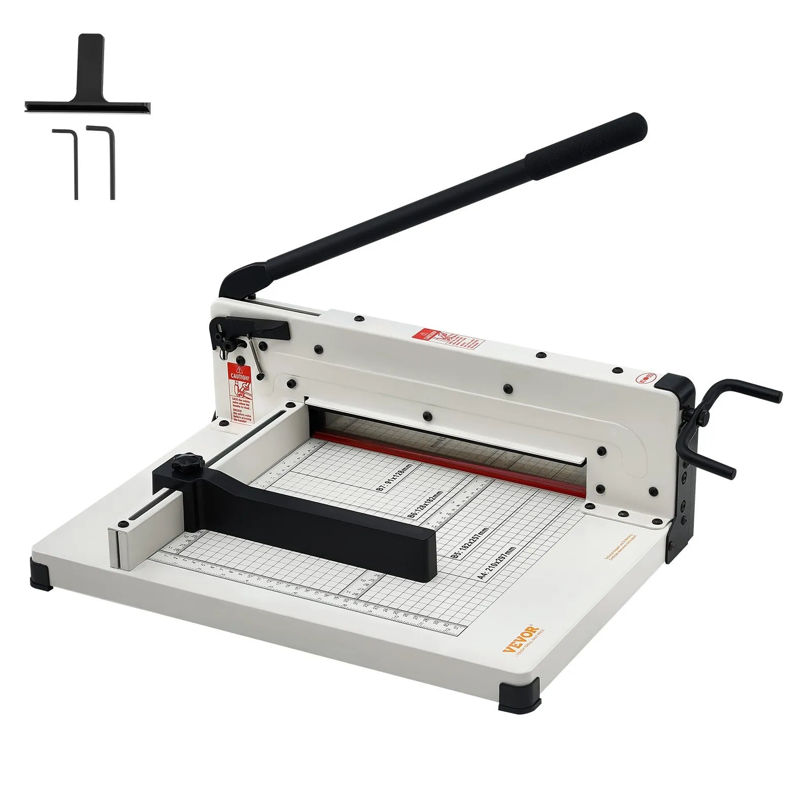 VEVOR Paper Cutter 12" A4 Guillotine Paper Trimmer 400 Sheet Capacity Metal Base