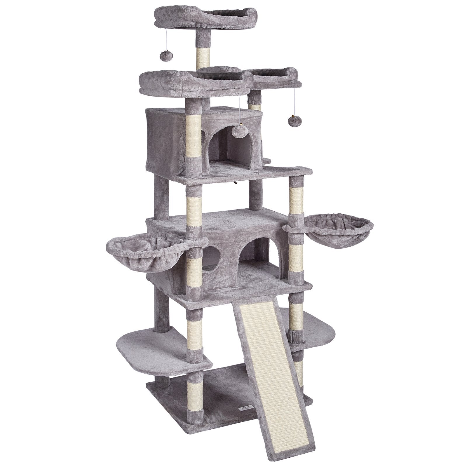 VEVOR Cat Tree 68.5" Cat Tower for Indoor Cats with Cat Condos Scratching Post