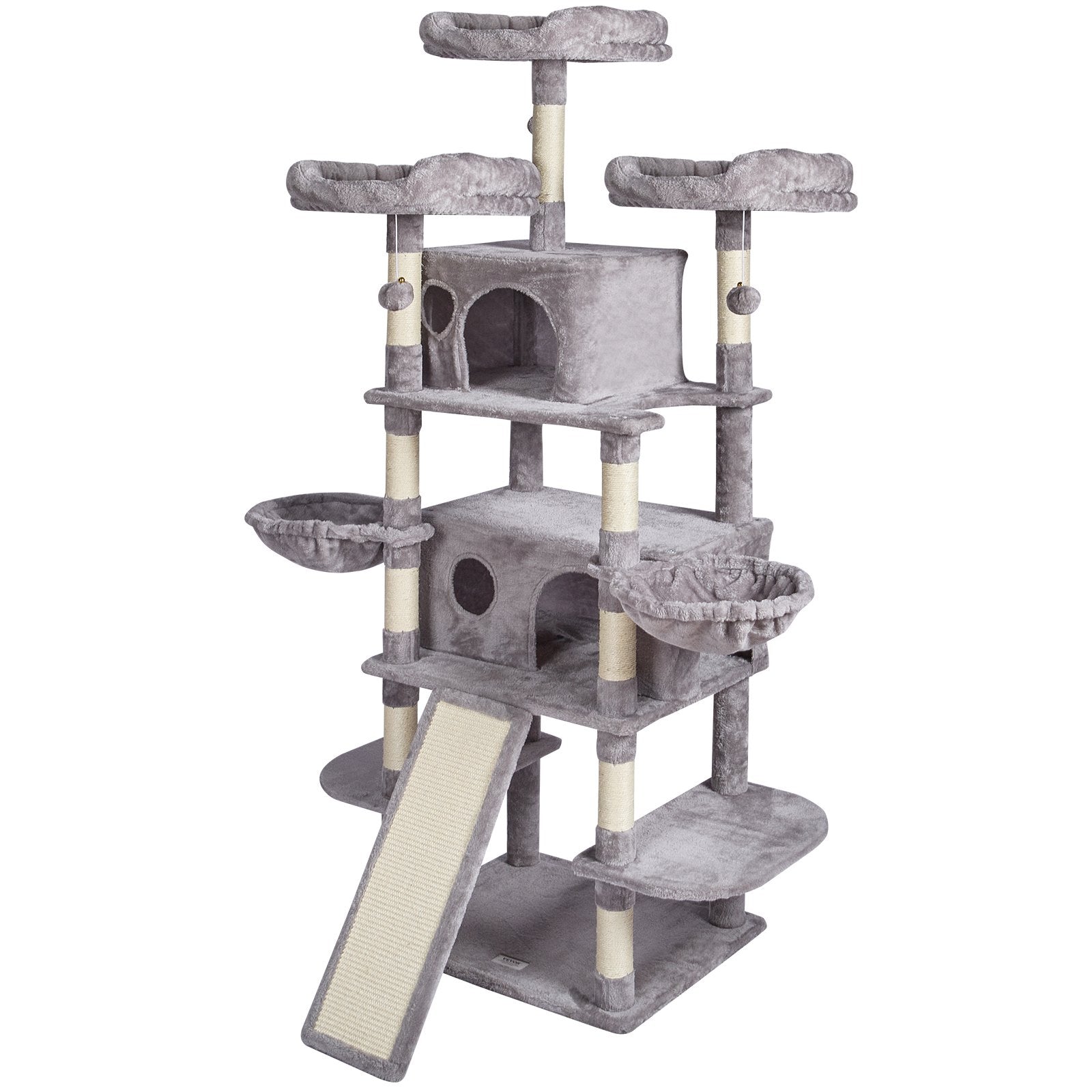 VEVOR Cat Tree 68.5" Cat Tower for Indoor Cats with Cat Condos Scratching Post