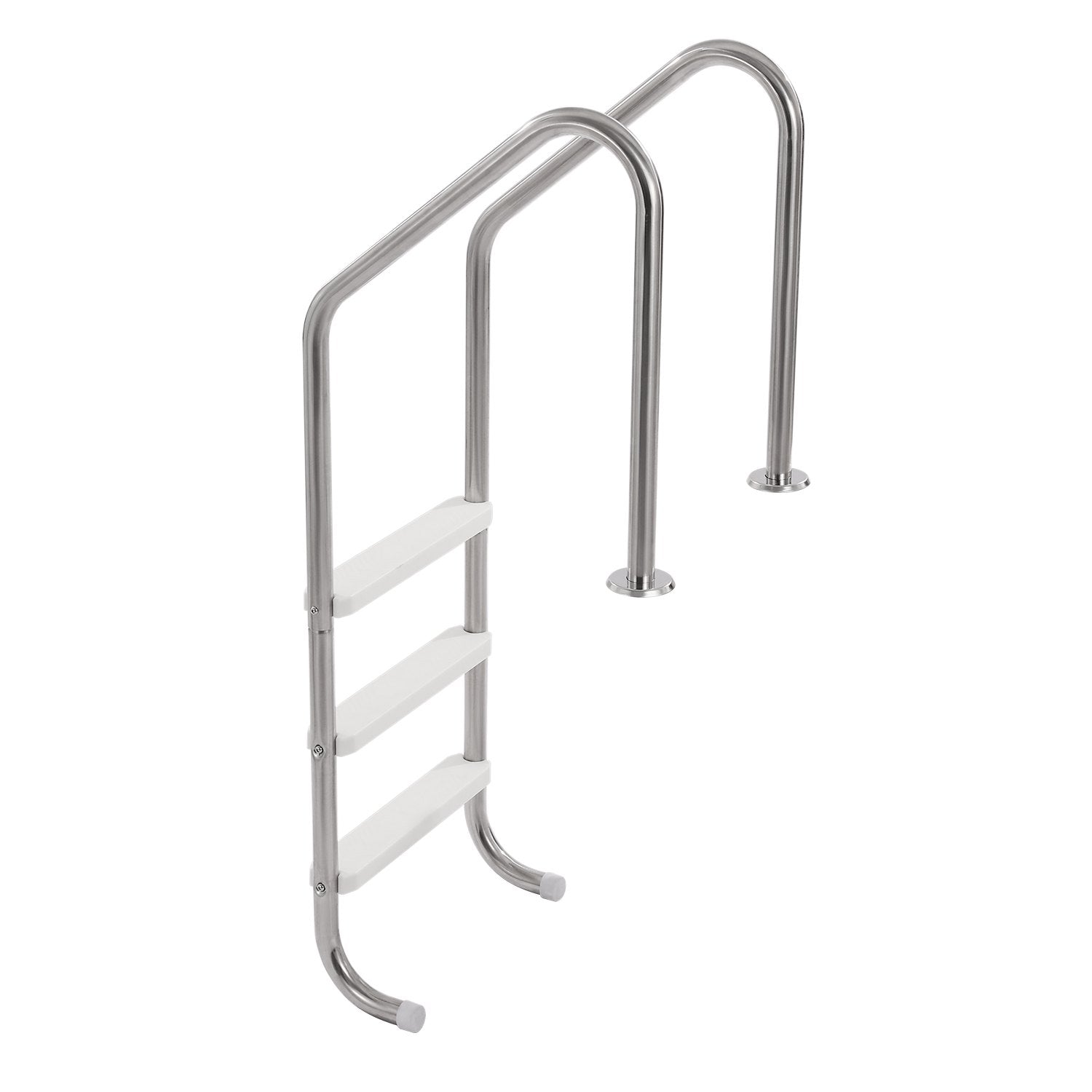 VEVOR Robust Stainless Steel Pool Ladder 3-Step & 2 Handrails for 48-54 In Pool