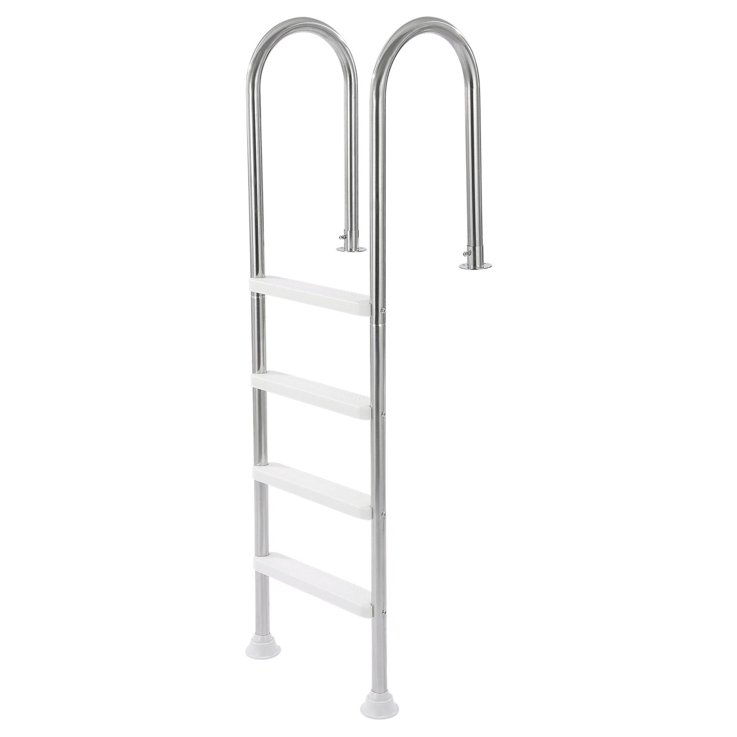 VEVOR 4-Step Stainless Steel Pool Ladder of 2 Handrails for 54 In Decked Pools