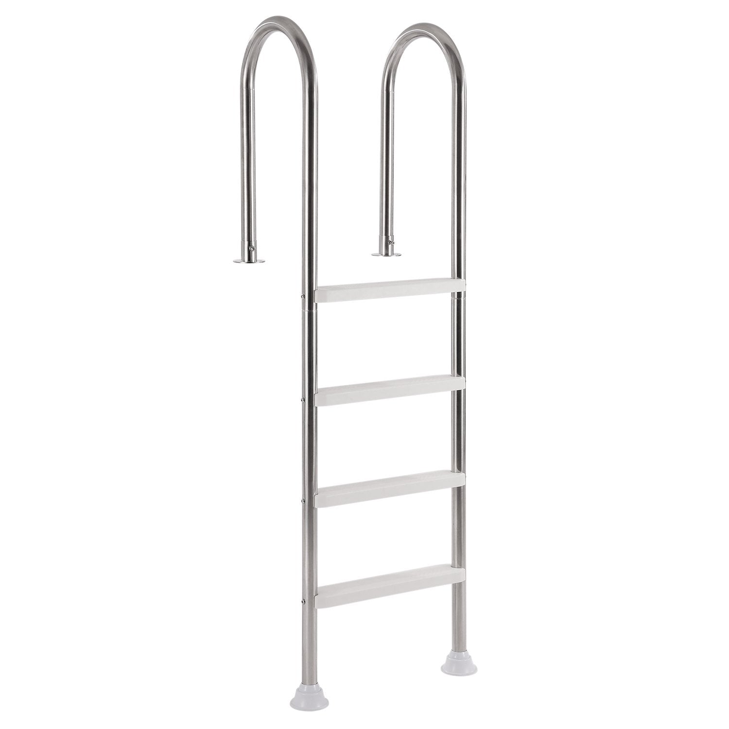VEVOR 4-Step Stainless Steel Pool Ladder of 2 Handrails for 54 In Decked Pools