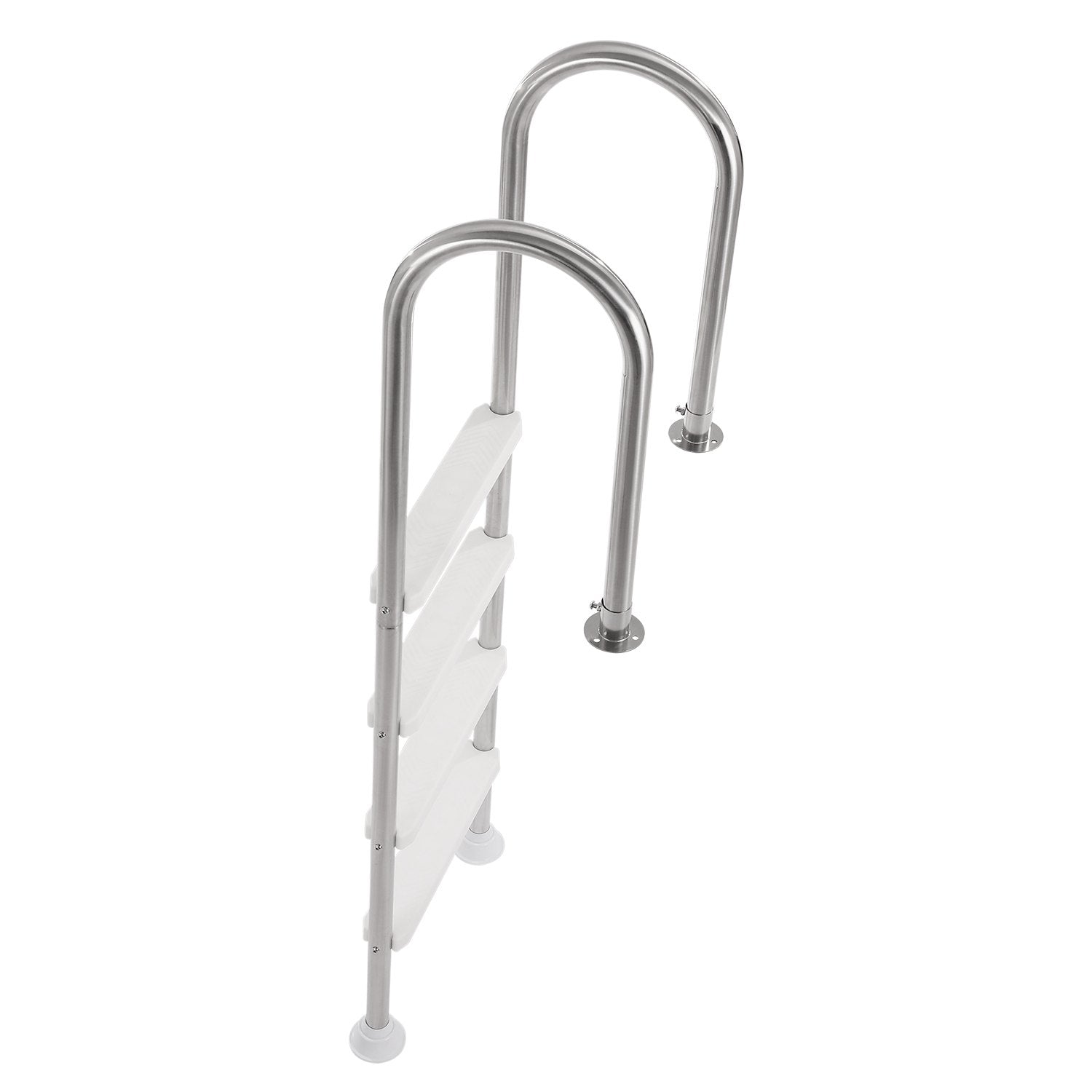 VEVOR 4-Step Stainless Steel Pool Ladder of 2 Handrails for 54 In Decked Pools