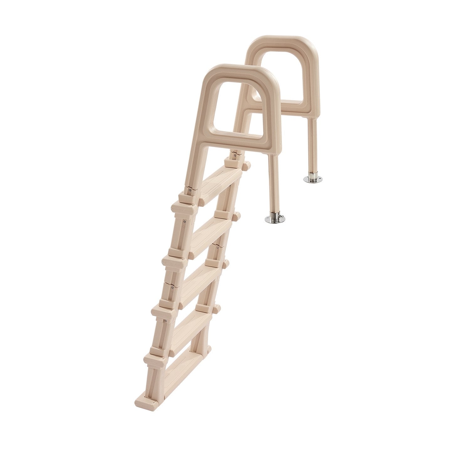 VEVOR 5-Step Inclined Pool Ladder of 2 Handrails Loads 300 lb for 48-54 In Pool