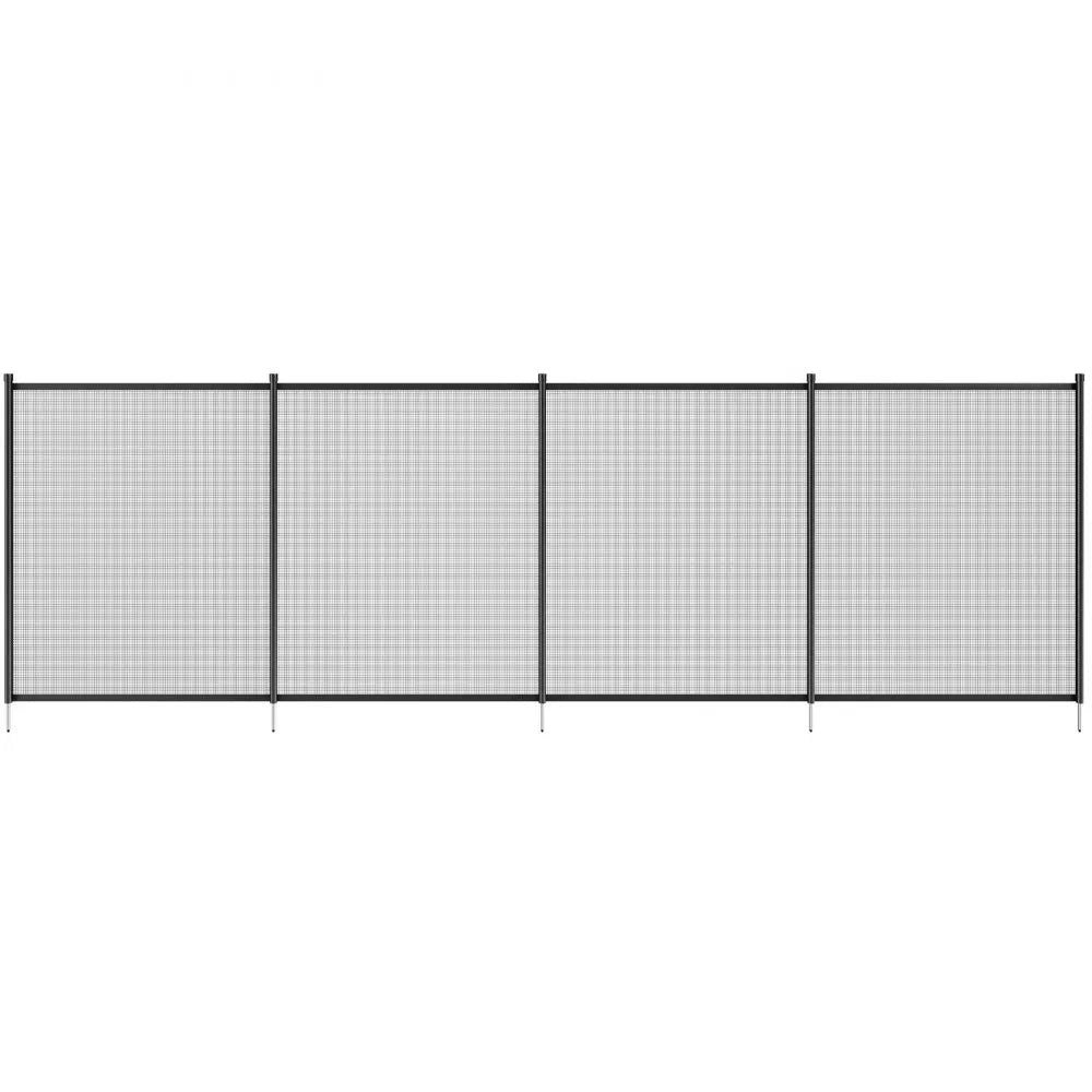 VEVOR Pool Fence, 4 x 12 FT Pool Fences for Inground Pools, Removable Child Safety Pool Fencing, Easy DIY Installation Swimming Pool Fence, 340gms Teslin PVC Pool Fence Mesh Protects Kids and Pets