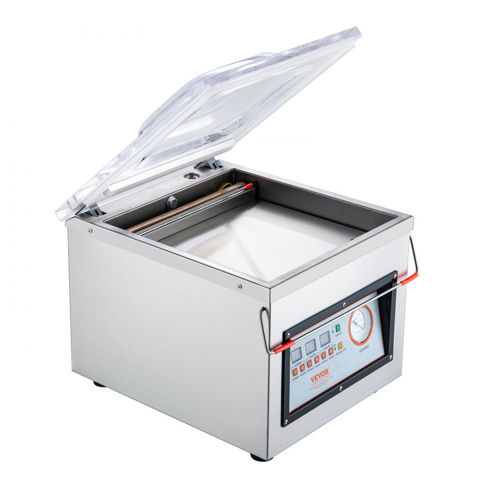 VEVOR Chamber Vacuum Sealer, DZ-260C 6 m3/h Pump Rate, Excellent Sealing Effect with Automatic Control, 320W Professional Foods Packaging Machine Used for Fresh Meats, Fruit, and Sauces
