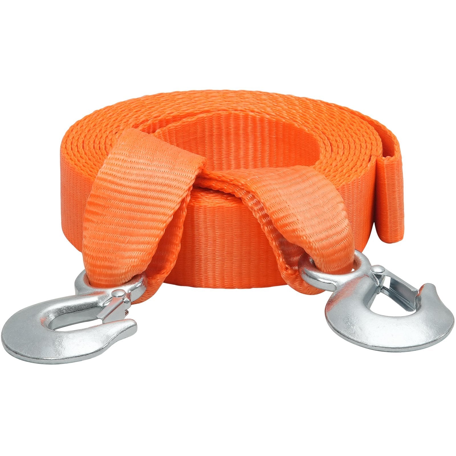 VEVOR ATV Car Tow Strap with Hooks 2"x20' 17000 lbs, Tow Straps with Safety Hooks, Car Heavy Duty Recovery Rope for Trucks Vehicles Towing Accessories, Tow Cable for for Roadside Recovery