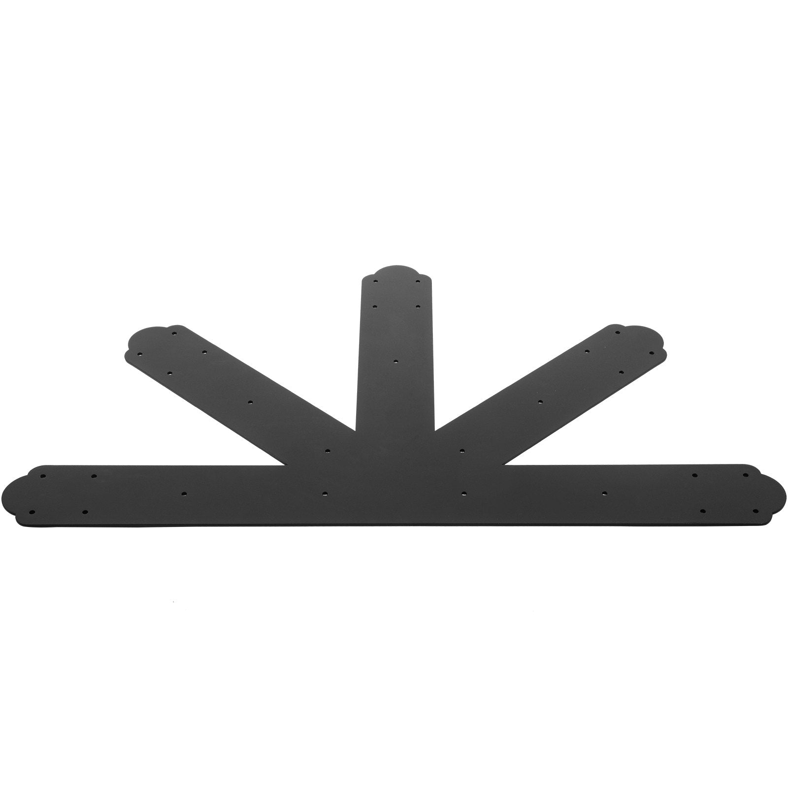 Vevor Gable Plate Truss Connector Plates 12:12 Gable Bracket Black Powder-coated
