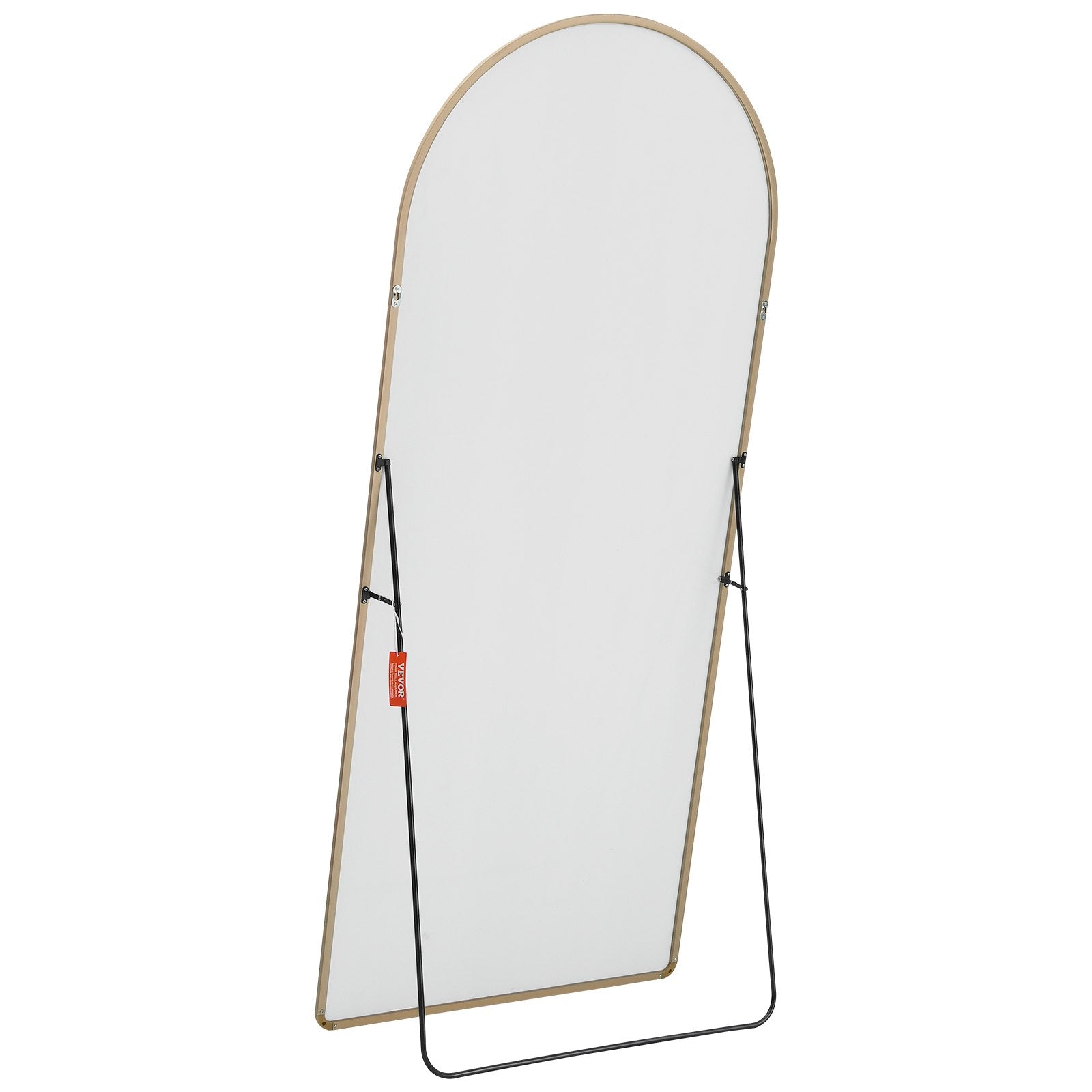 VEVOR Arched Full Length Mirror, 71'' x 30'', Large Free Standing Leaning Hanging Wall Mounted Floor Mirror with Stand Aluminum Alloy Frame, Full Body Dressing Mirror for Living Room Bedroom