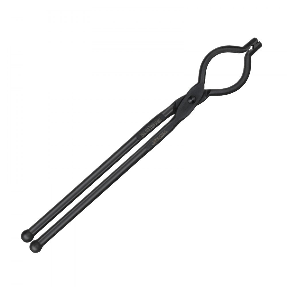 VEVOR Blacksmith Tongs, 18” V-Bit Bolt Tongs, Carbon Steel Forge Tongs with A3 Steel Rivets, for Long, Irregular, and Nail-shaped Forgings, for Beginner and Seasoned Blacksmiths and Bladesmiths