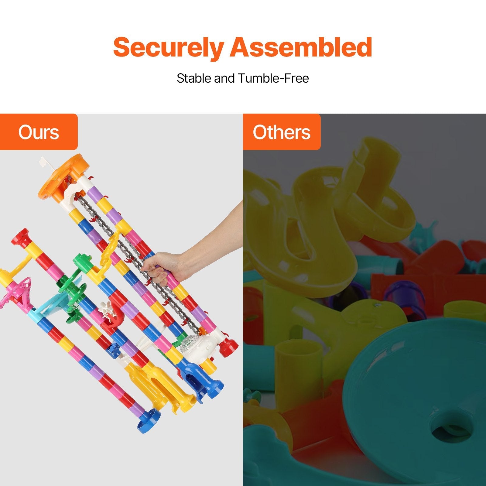 VEVOR Marble Run Set 230 PCS with Motorized Elevator Educational Gift for Kids