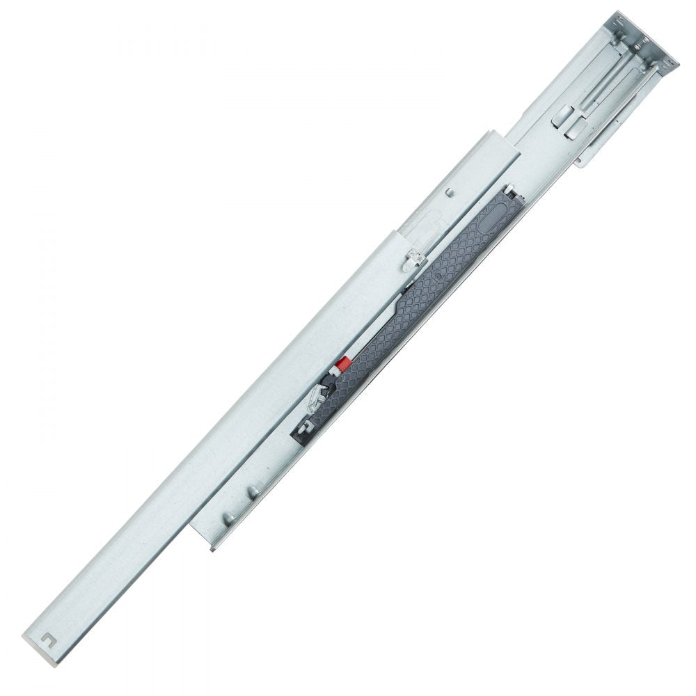 VEVOR 6 Pairs of 15 Inch Drawer Bottom Side Mount Rails, Heavy Duty Full Ball Bearing Extension Steel Track, Soft-Close Noiseless Guide Glides Cabinet Kitchen Runners with Locking Mechanism, 100 Lbs