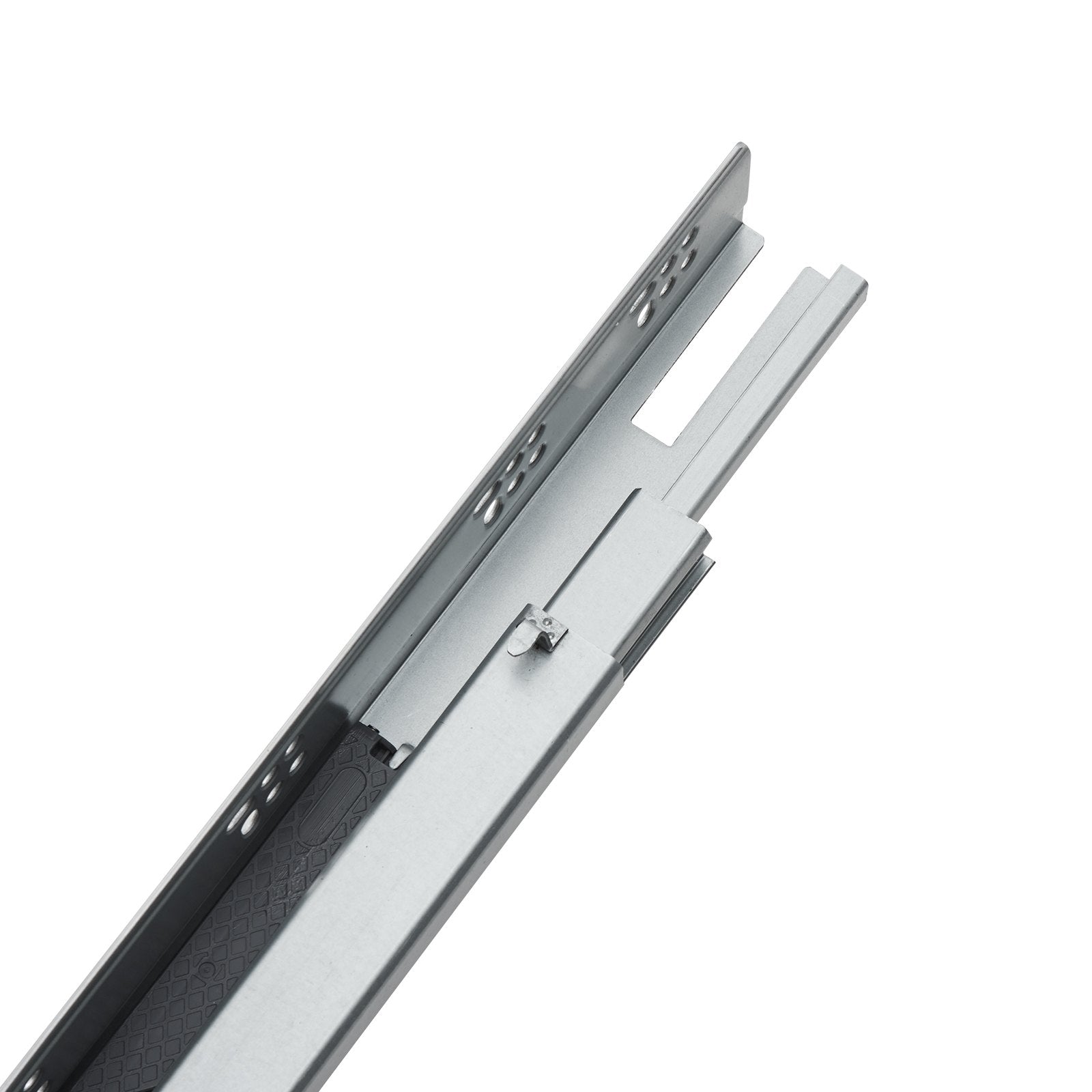 VEVOR 6 Pairs of 18 Inch Drawer Bottom Side Mount Rails, Heavy Duty Full Ball Bearing Extension Steel Track, Soft-Close Noiseless Guide Glides Cabinet Kitchen Runners with Locking Mechanism, 100 Lbs