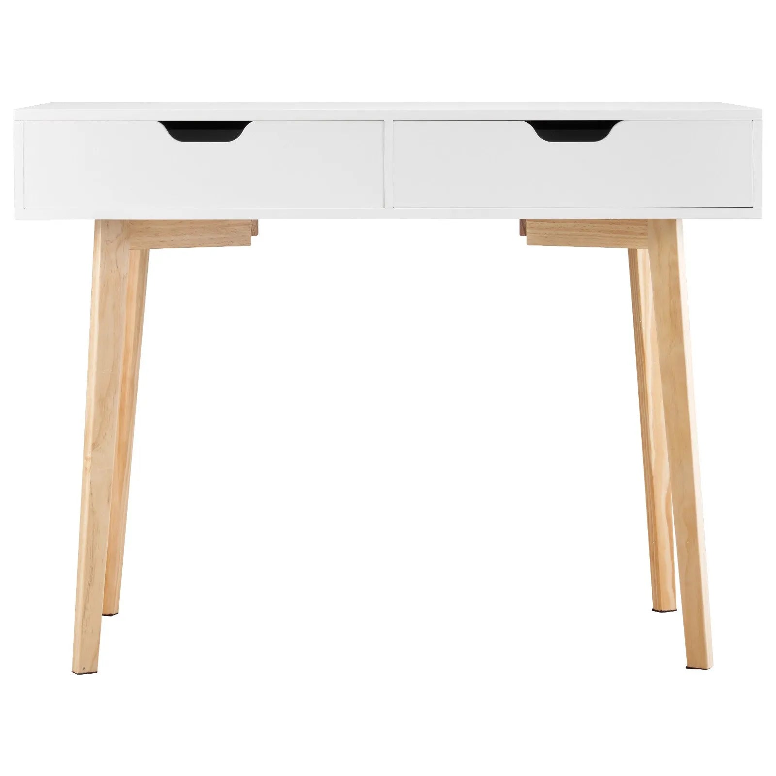 VEVOR Small Desk with Drawer Kids Desk for Bedroom Wooden Study Table White+Wood