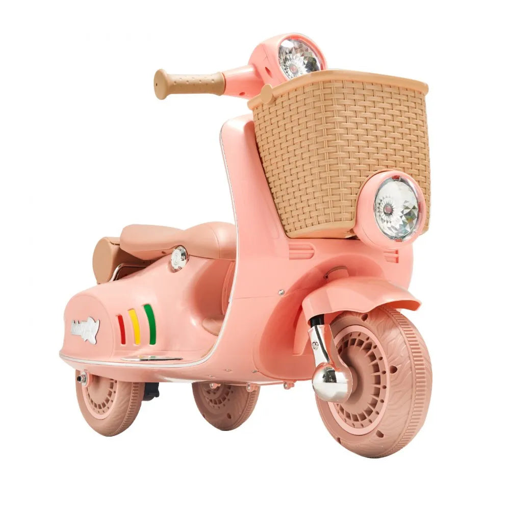 VEVOR Kids Ride on Motorcycle 12V Electric Motor Trike with LED for Kids Aged 3+