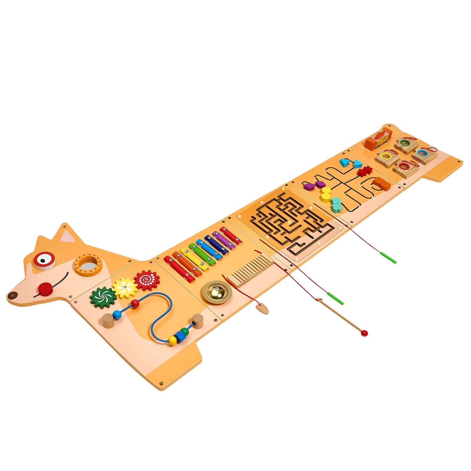 VEVOR Puppy Activity Wall Busy Board Panels 12 Activities Sensory Wall Panel