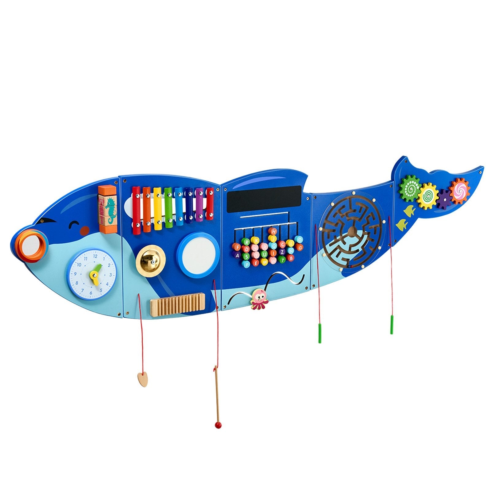 VEVOR Orca Activity Wall Busy Board Panels 12 Activities Sensory Wall Panel