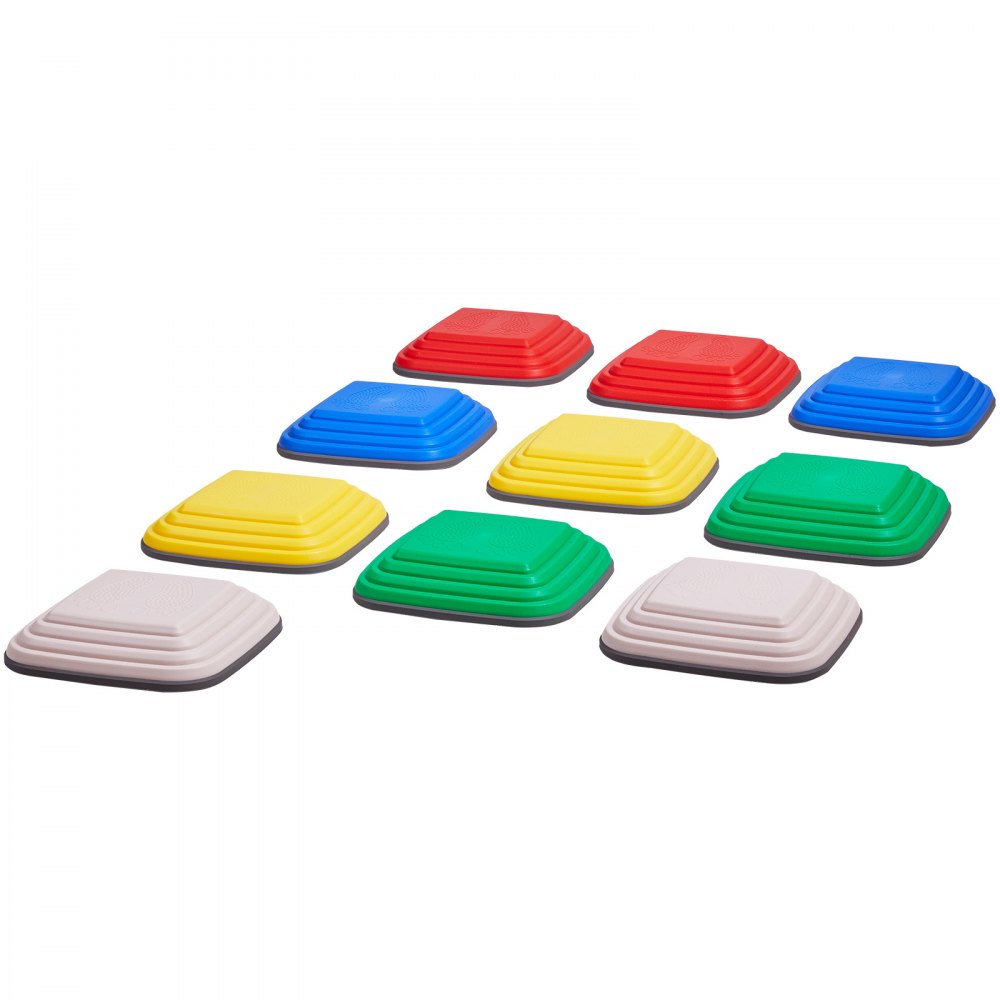 VEVOR Kids Balance Stepping Stones Sensory Obstacle Course 10 PCS Outdoor Indoor