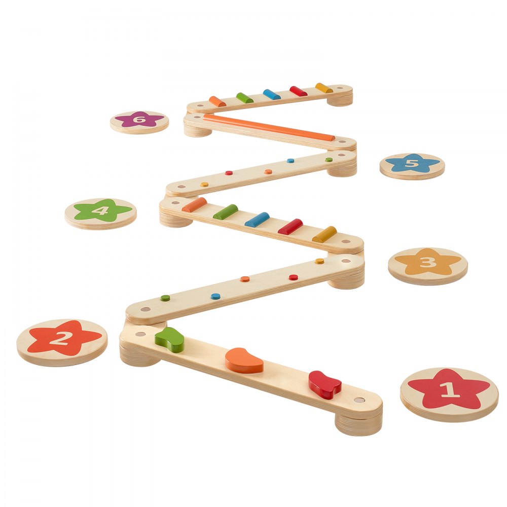 VEVOR Kids Balance Beam Stepping Stones Gym Obstacle Children Balance Board 6PCS