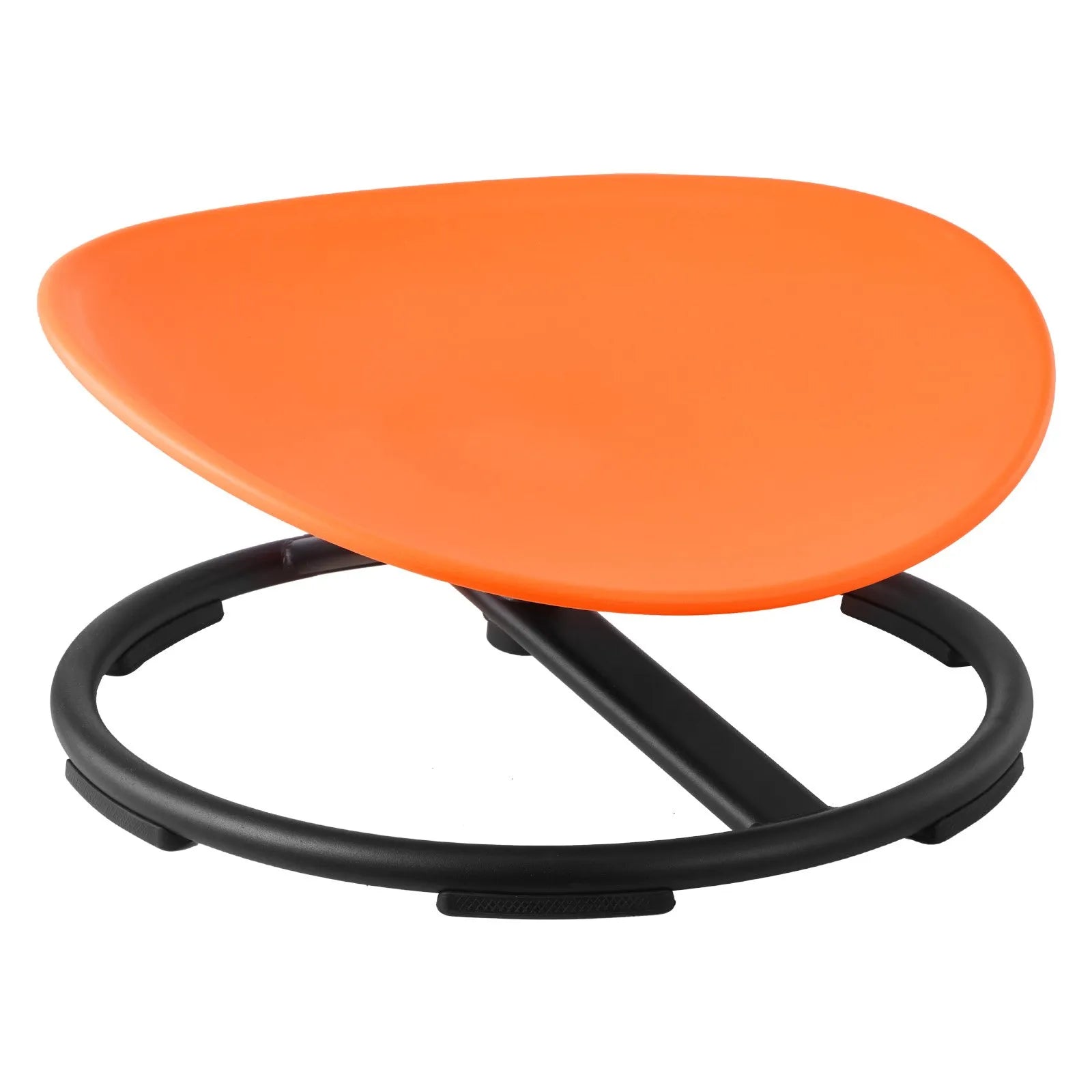 VEVOR Kids Swivel Chair, 220 lbs Capacity, Sensory Spinning Chair, Autistic Kids Sensory Toy Seat with Non-Slip Metal Base, Round Shape Toddler Sit & Spin Seat for Coordination Balance Focus, Orange