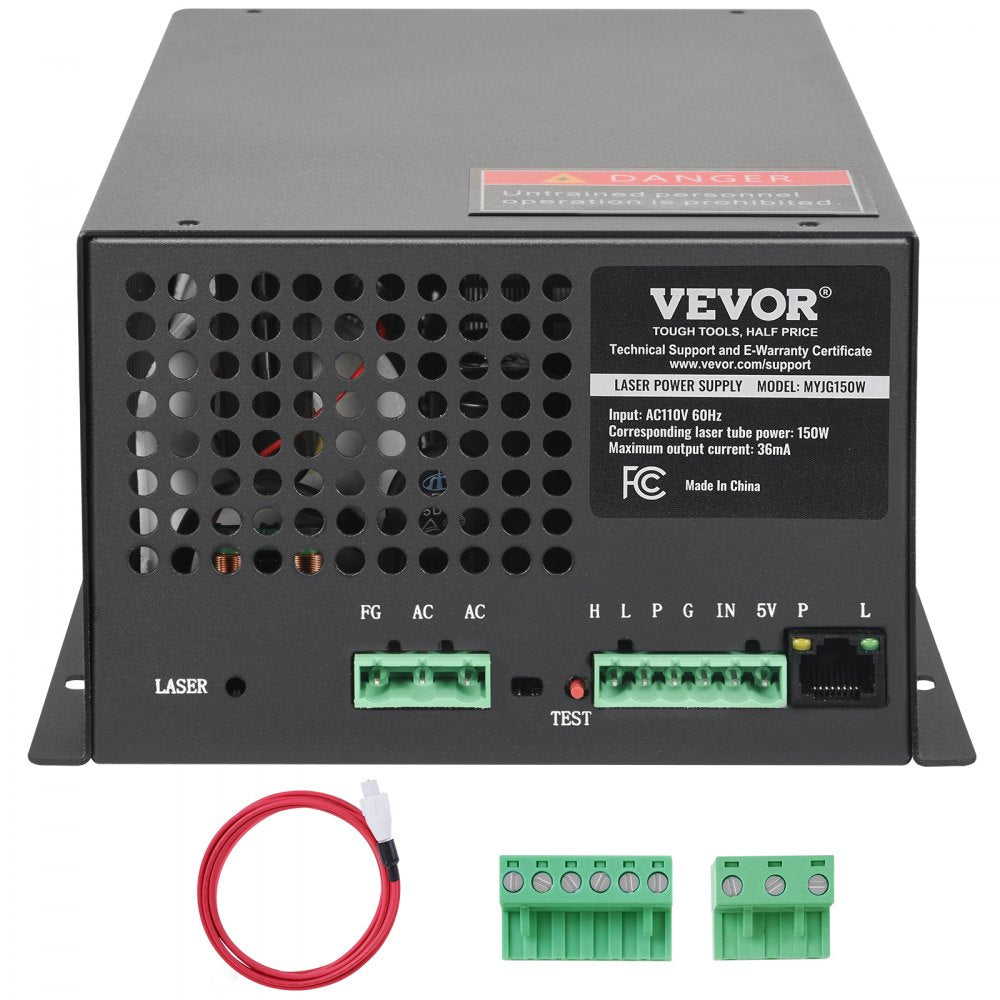 VEVOR CO2 Laser Power Supply for 150W Laser Tube Laser Engravers and Cutters