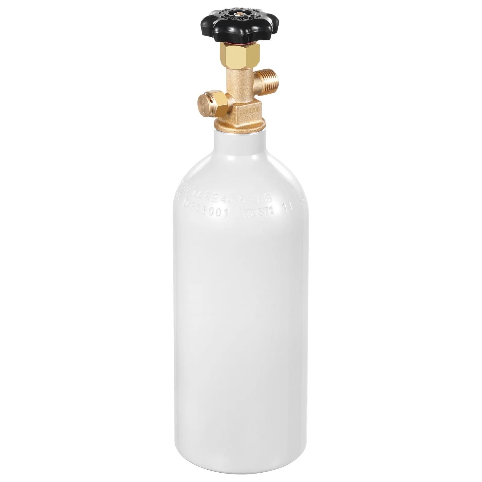 VEVOR CO2 Tank 2.5 lbs Aluminum Alloy Cylinder with CGA320 Valve DOT Approved