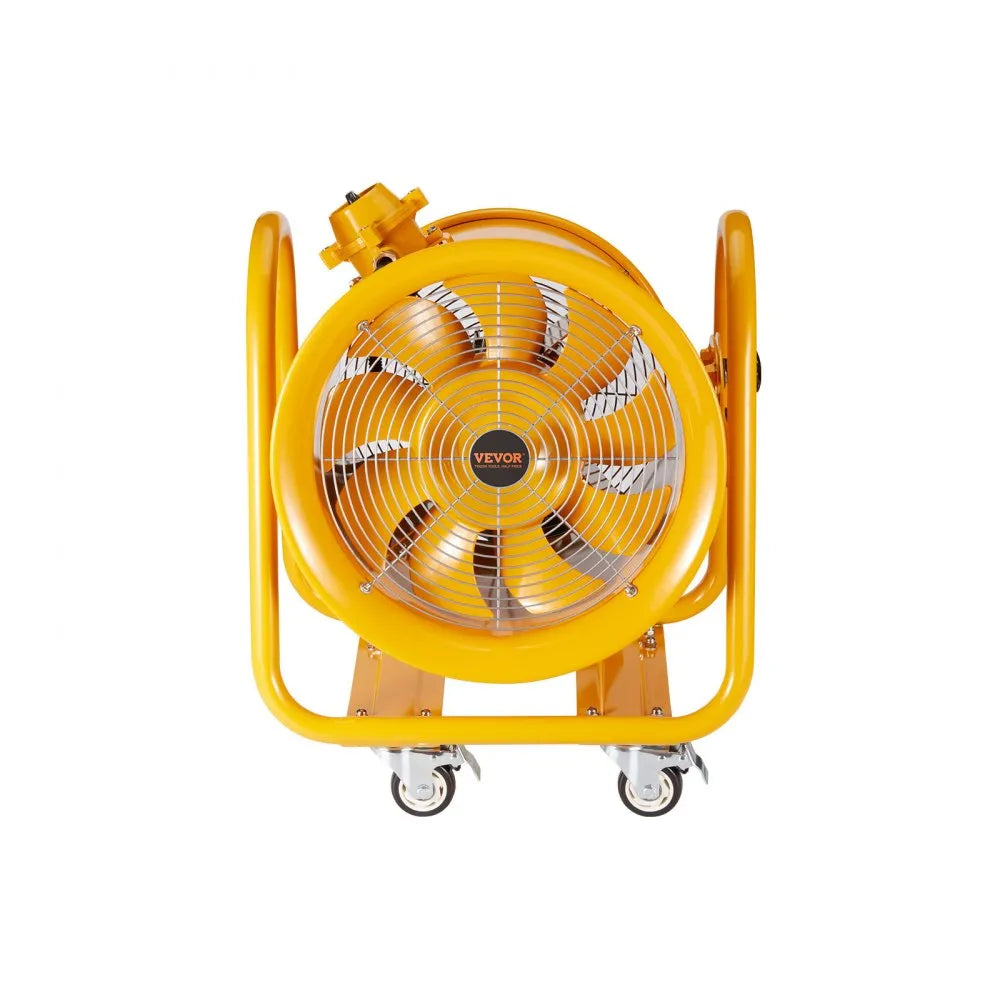 VEVOR Portable Ventilator, 16" Cylinder Fan, 1100W Industrial Blower, Shop Exhaust Fan, Dust Extraction Fan, Smoke Removal Blower, Heavy Duty Utility Fan, AC120V Portable Ventilator, Industrial Ventilation Fan, Workshop Cylinder Fan